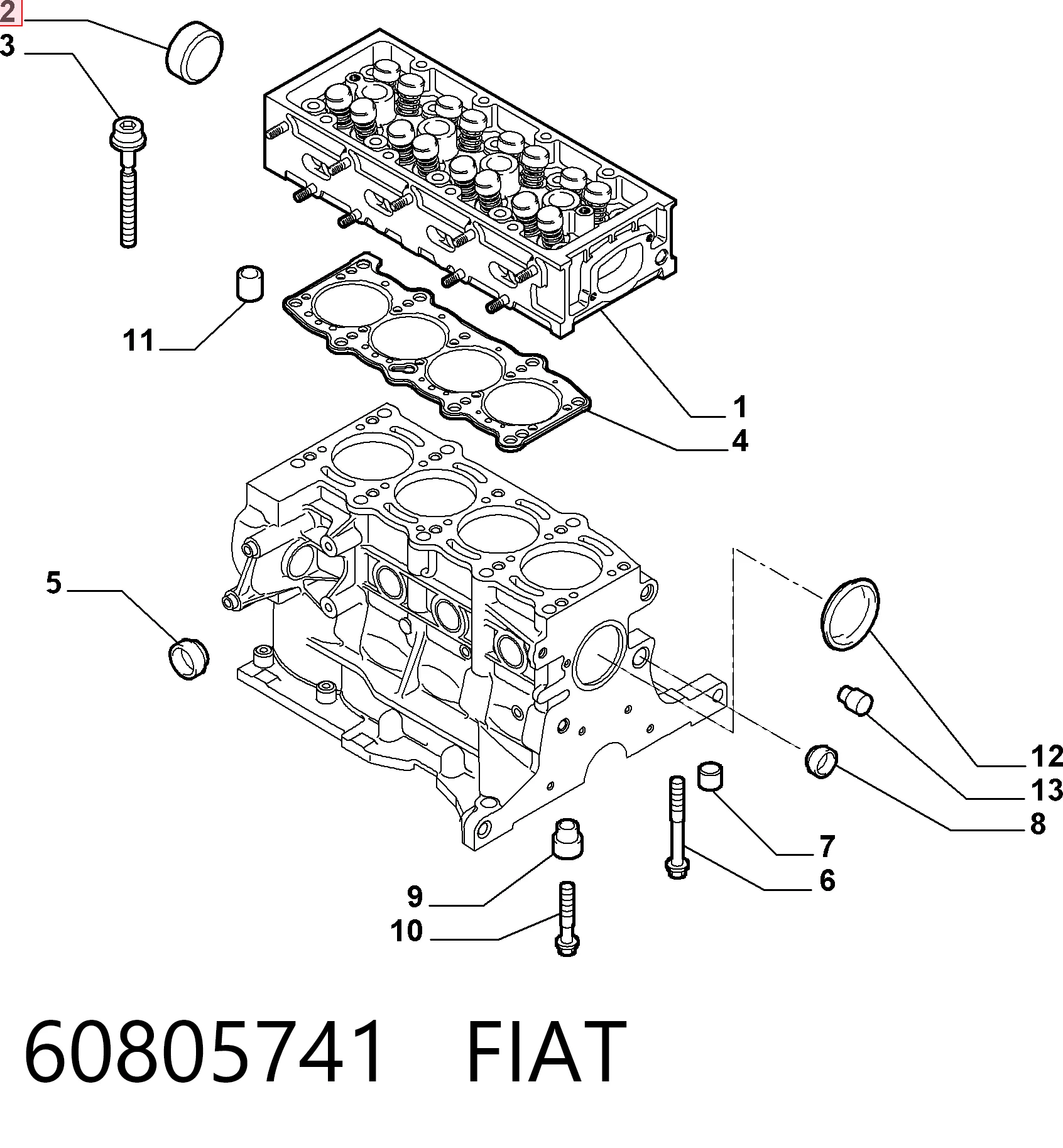 Tapa de cilindro Alfa Romeo 147 hatchback (937) (2001 - 2010) precio, desde 1,20 EUR