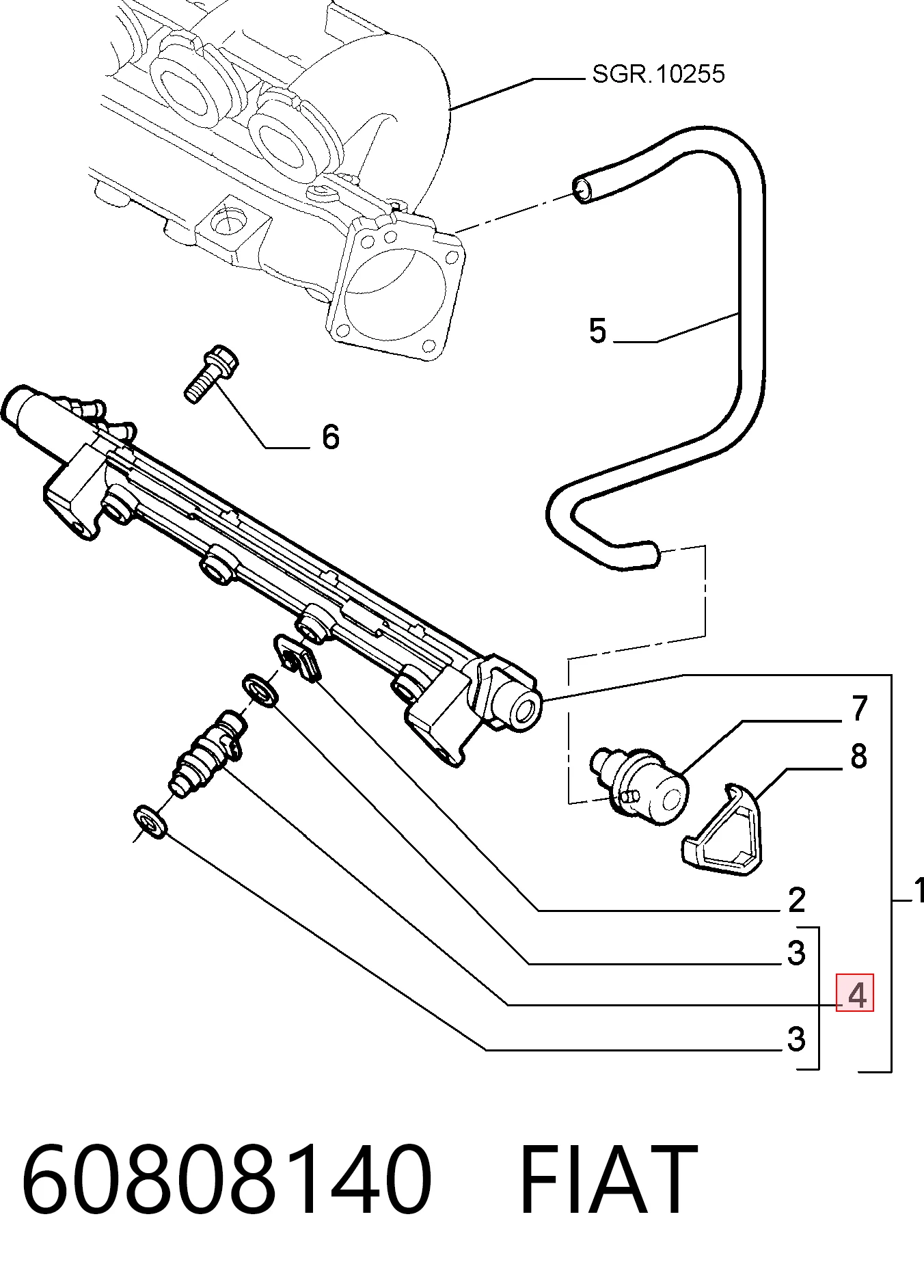 60808140 Fiat/Alfa/Lancia