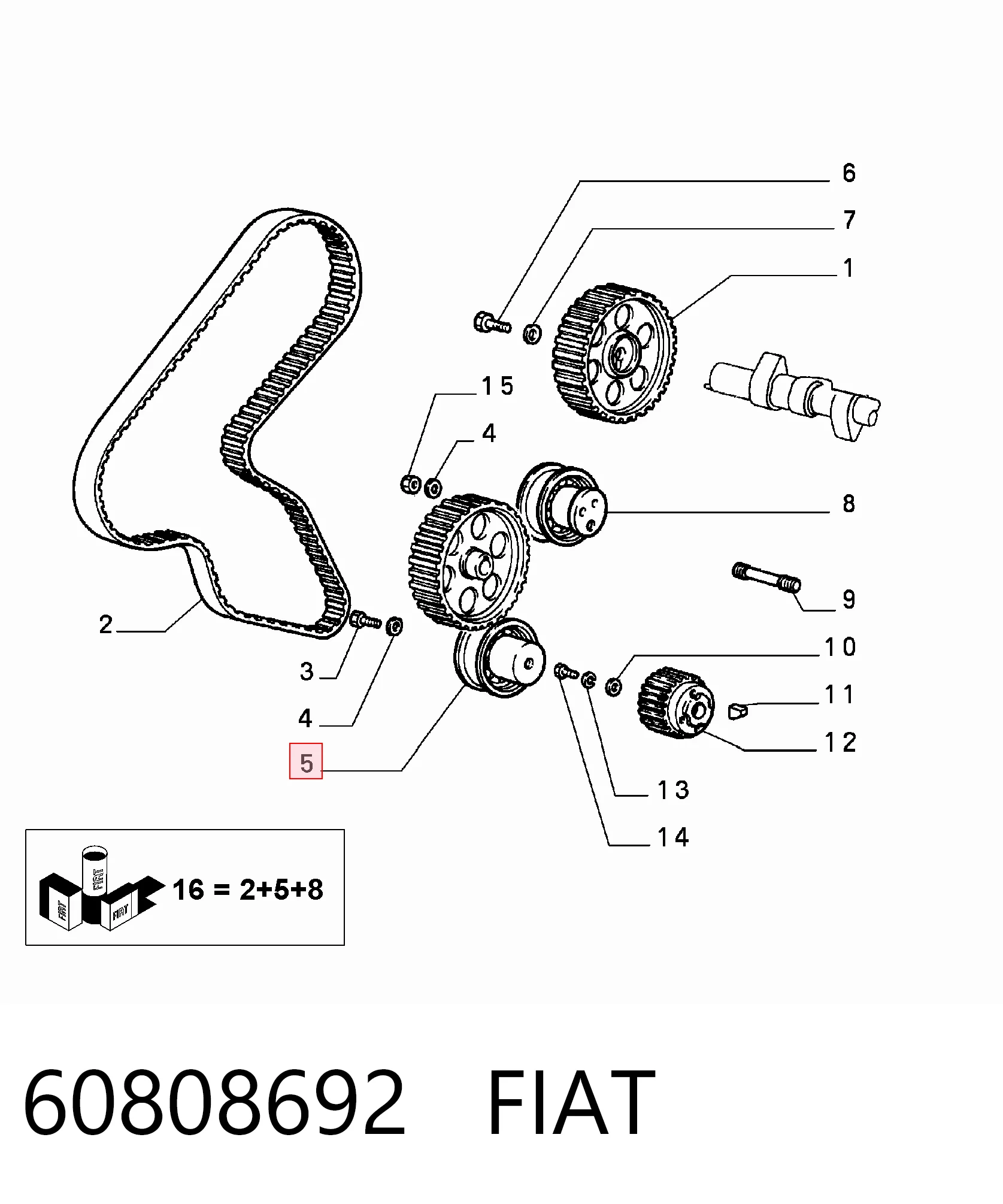 Polea correa distribución Polcar OE7596876 precio, desde 35,31 EUR
