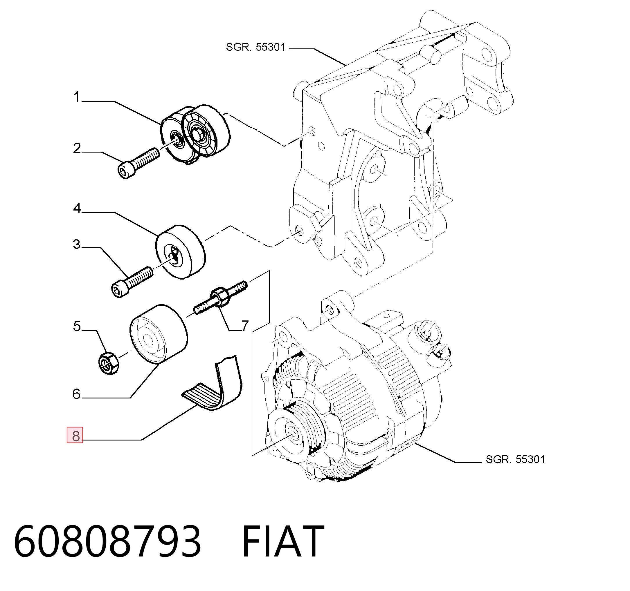 60808793 Fiat/Alfa/Lancia