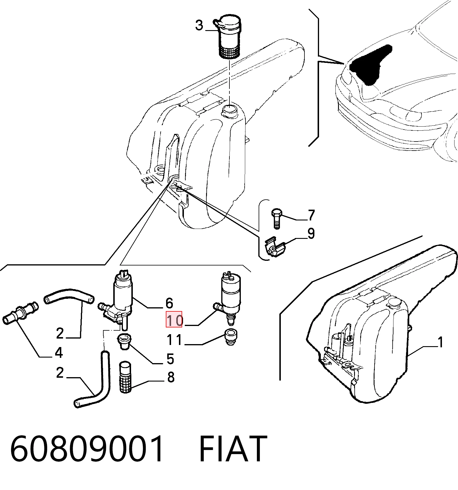 60809001 Fiat/Alfa/Lancia