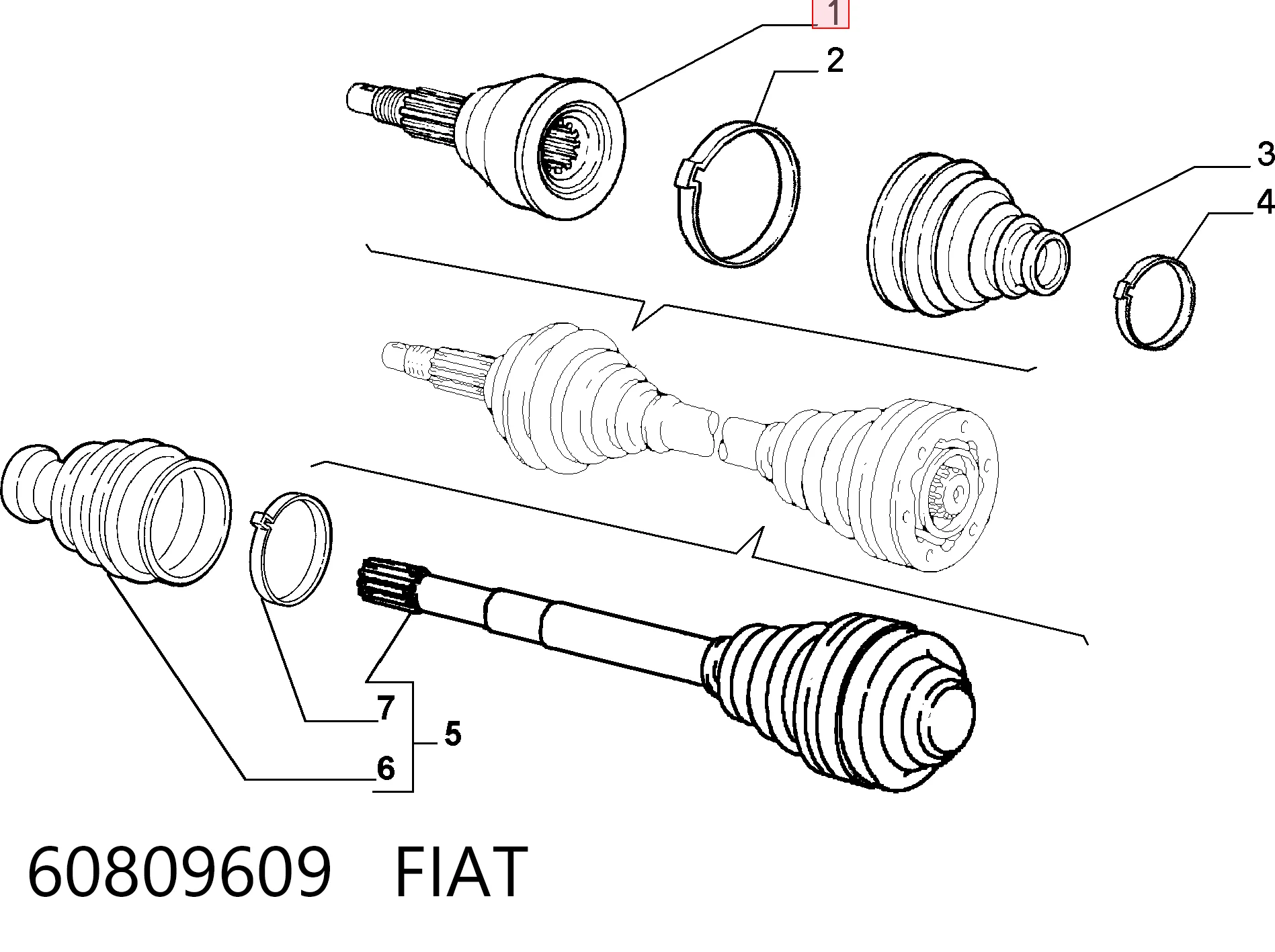 60809609 Fiat/Alfa/Lancia