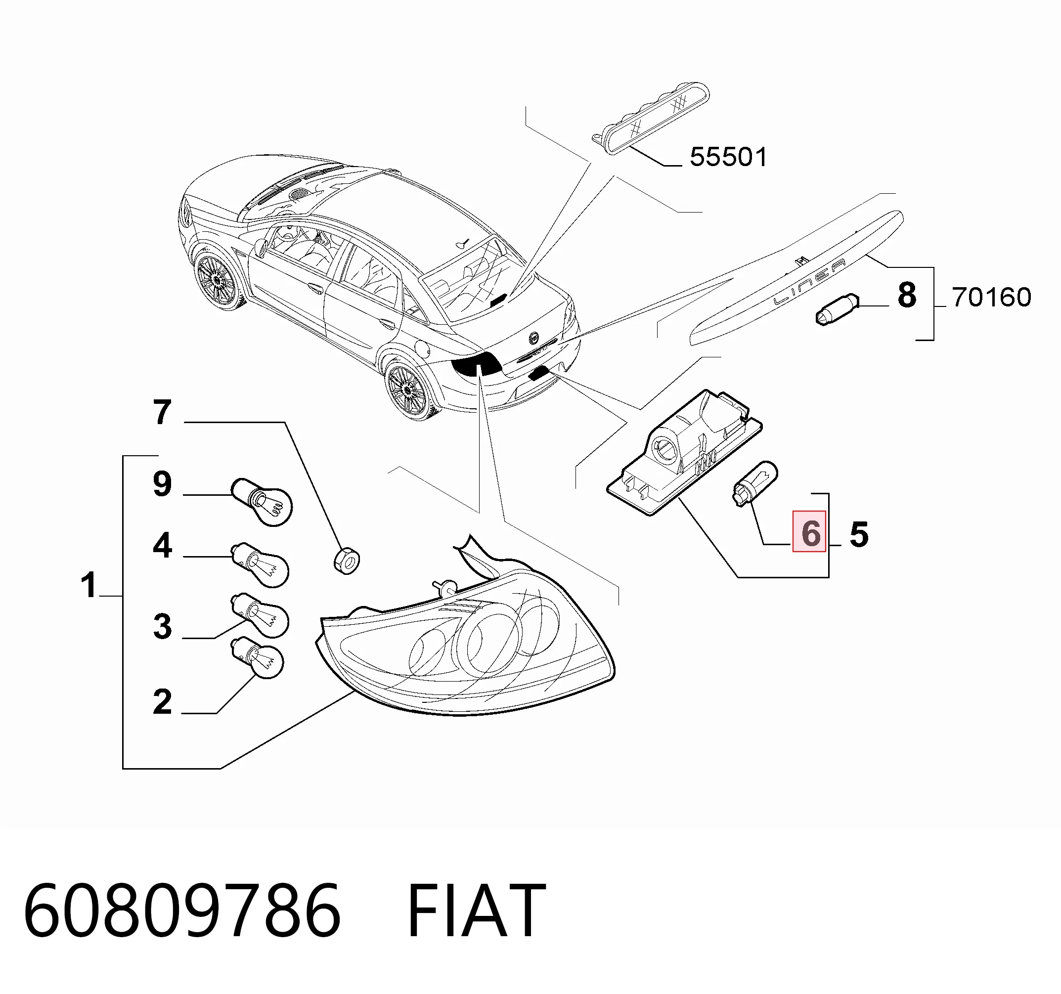 60809786 Fiat/Alfa/Lancia