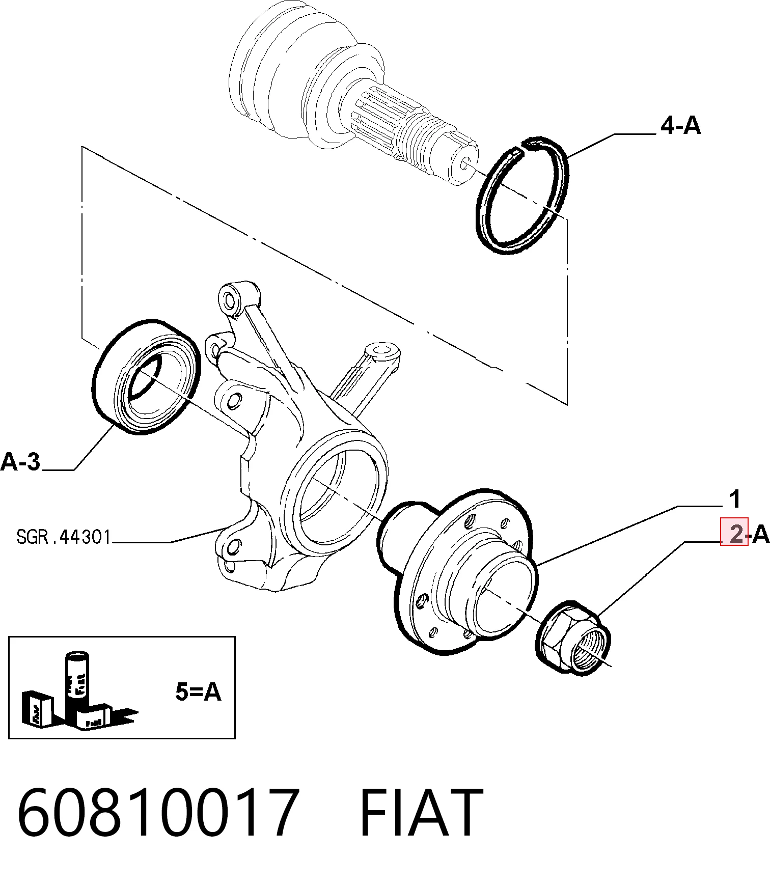 60810017 Fiat/Alfa/Lancia