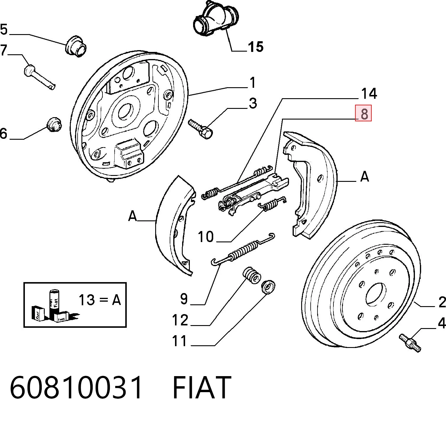 60810031 Fiat/Alfa/Lancia