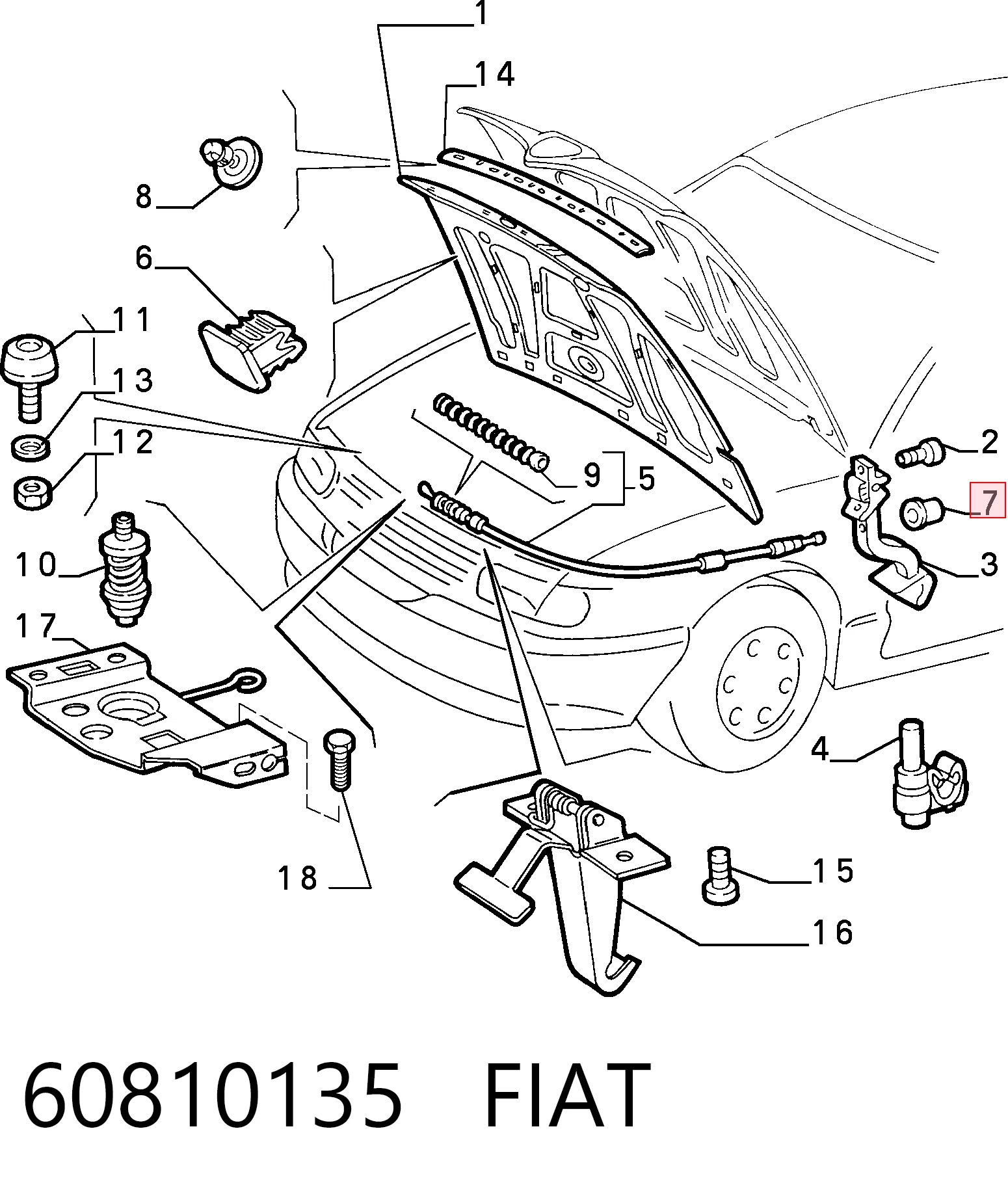 Kit de reparación de pinzas de freno para Seat Marbella 28