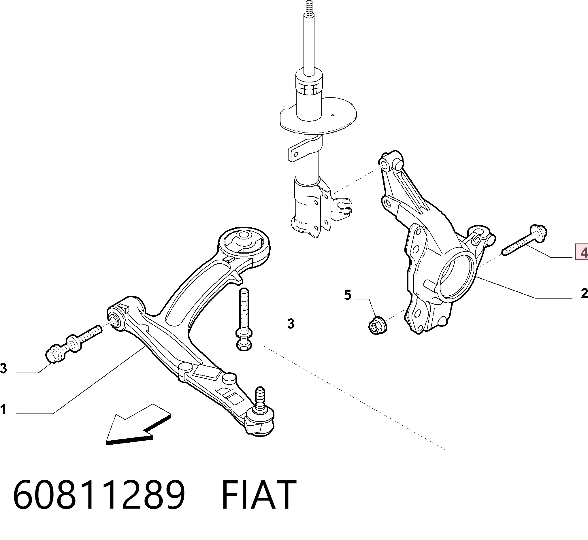 60811289 Fiat/Alfa/Lancia