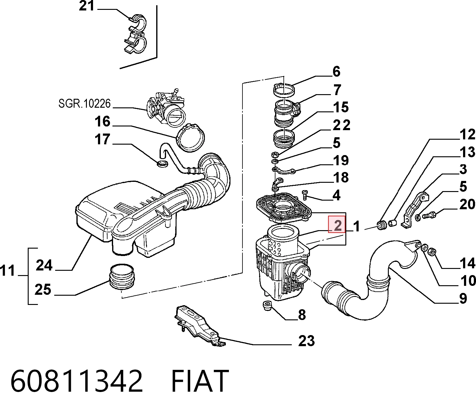 60811342 Fiat/Alfa/Lancia