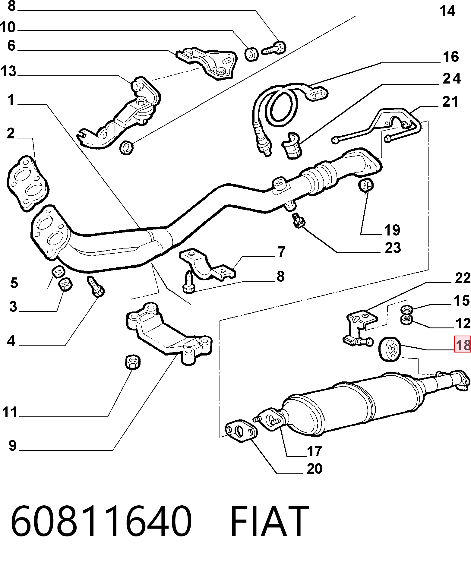 60811640 Fiat/Alfa/Lancia