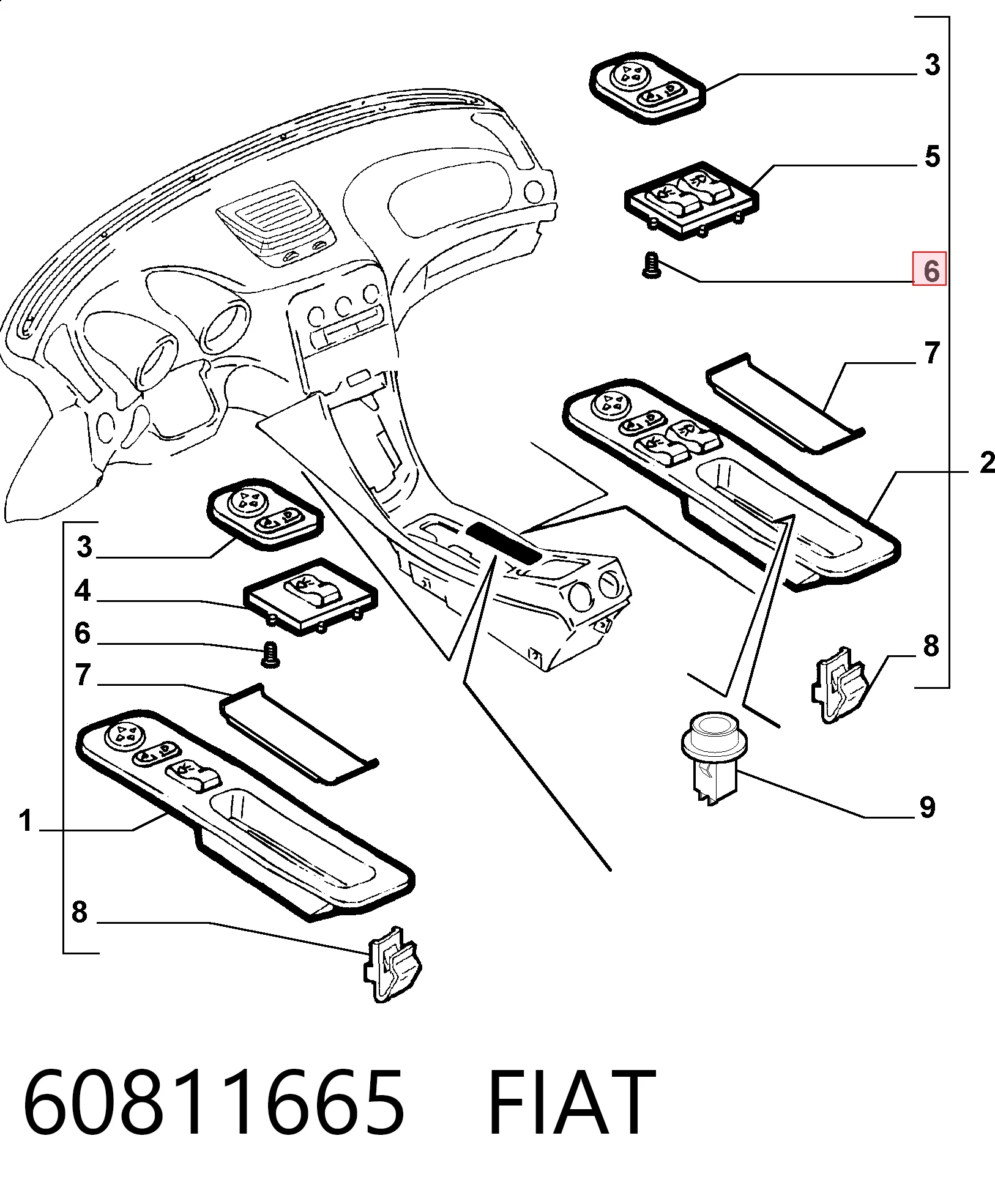 60811665 Fiat/Alfa/Lancia
