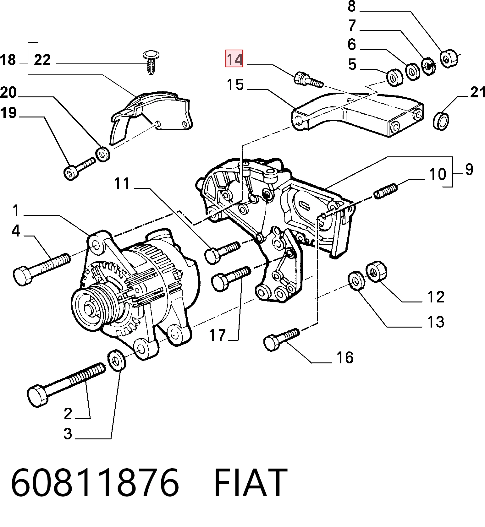 60811876 Fiat/Alfa/Lancia