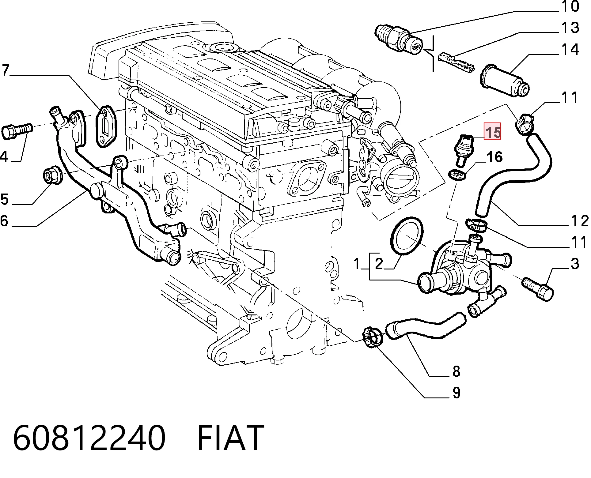 60812240 Fiat/Alfa/Lancia