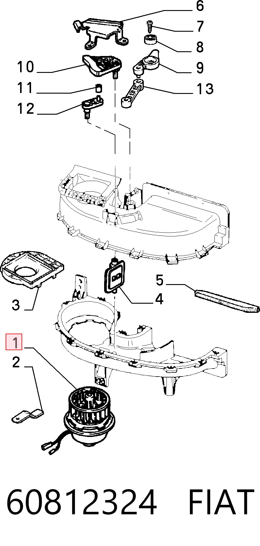 Ventilador habitáculo para Fiat Bravo 182