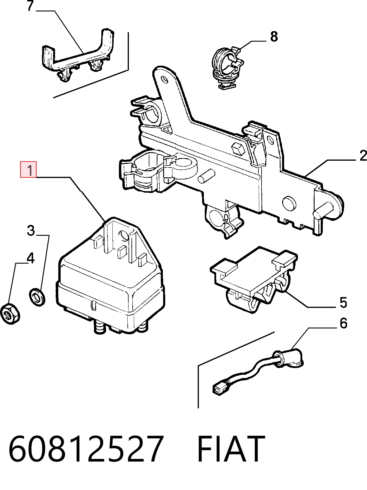 Relé de los calentadores para Fiat Punto 176