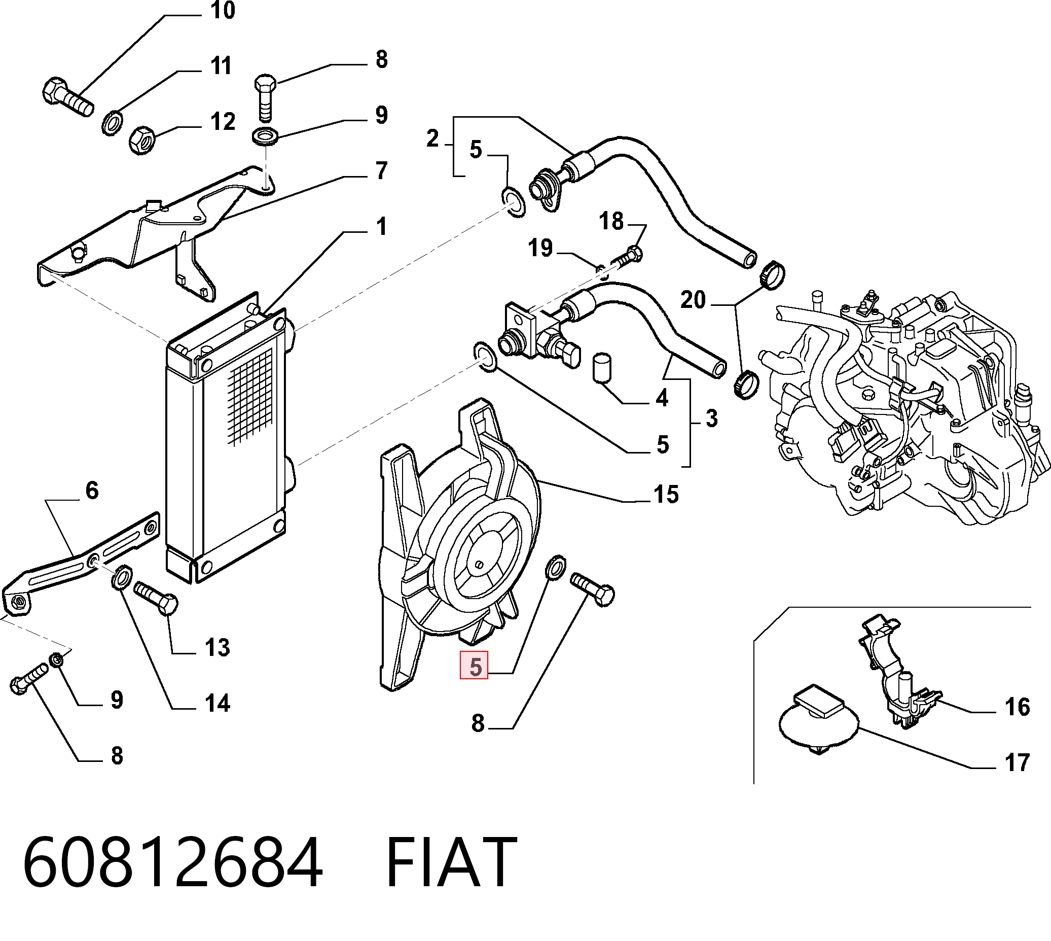 60812684 Fiat/Alfa/Lancia