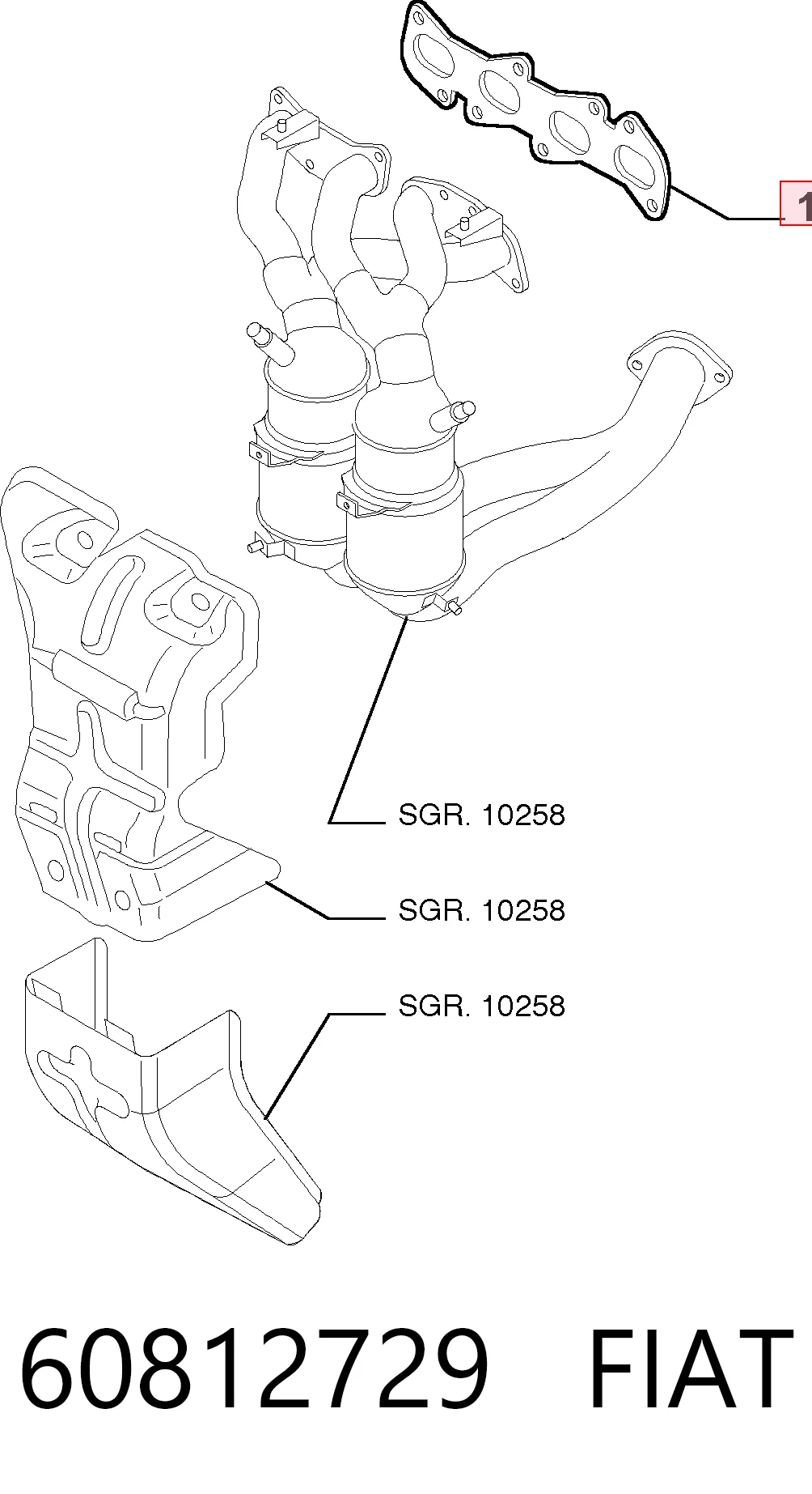 Junta colector joint para Opel Astra H TWINTOP L67