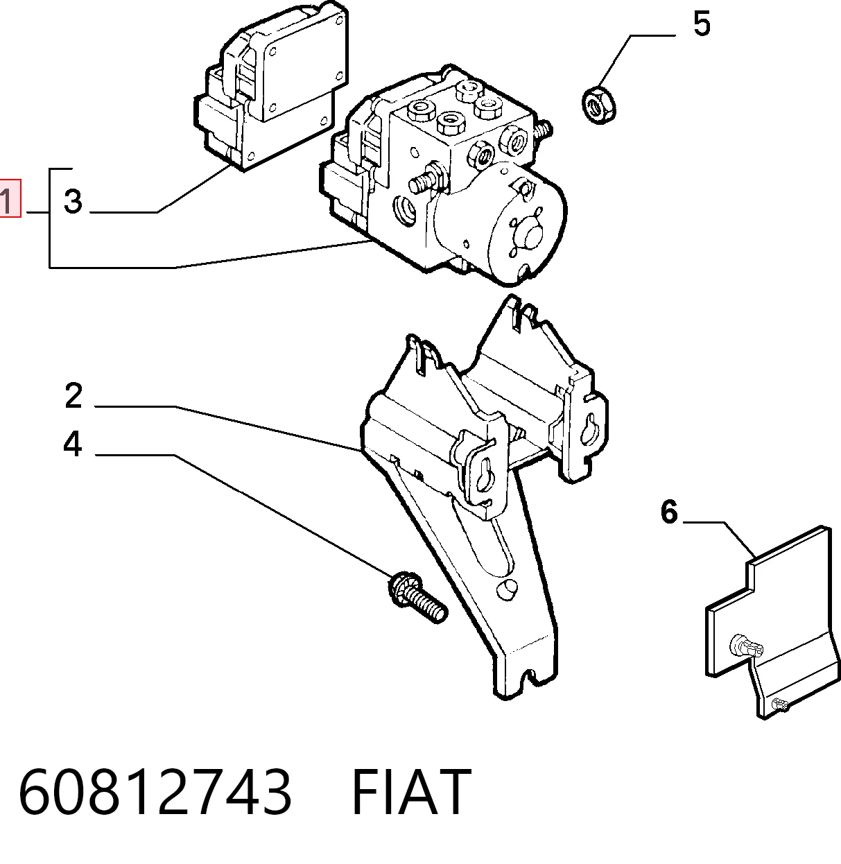 Módulo ABS para Fiat Punto 176