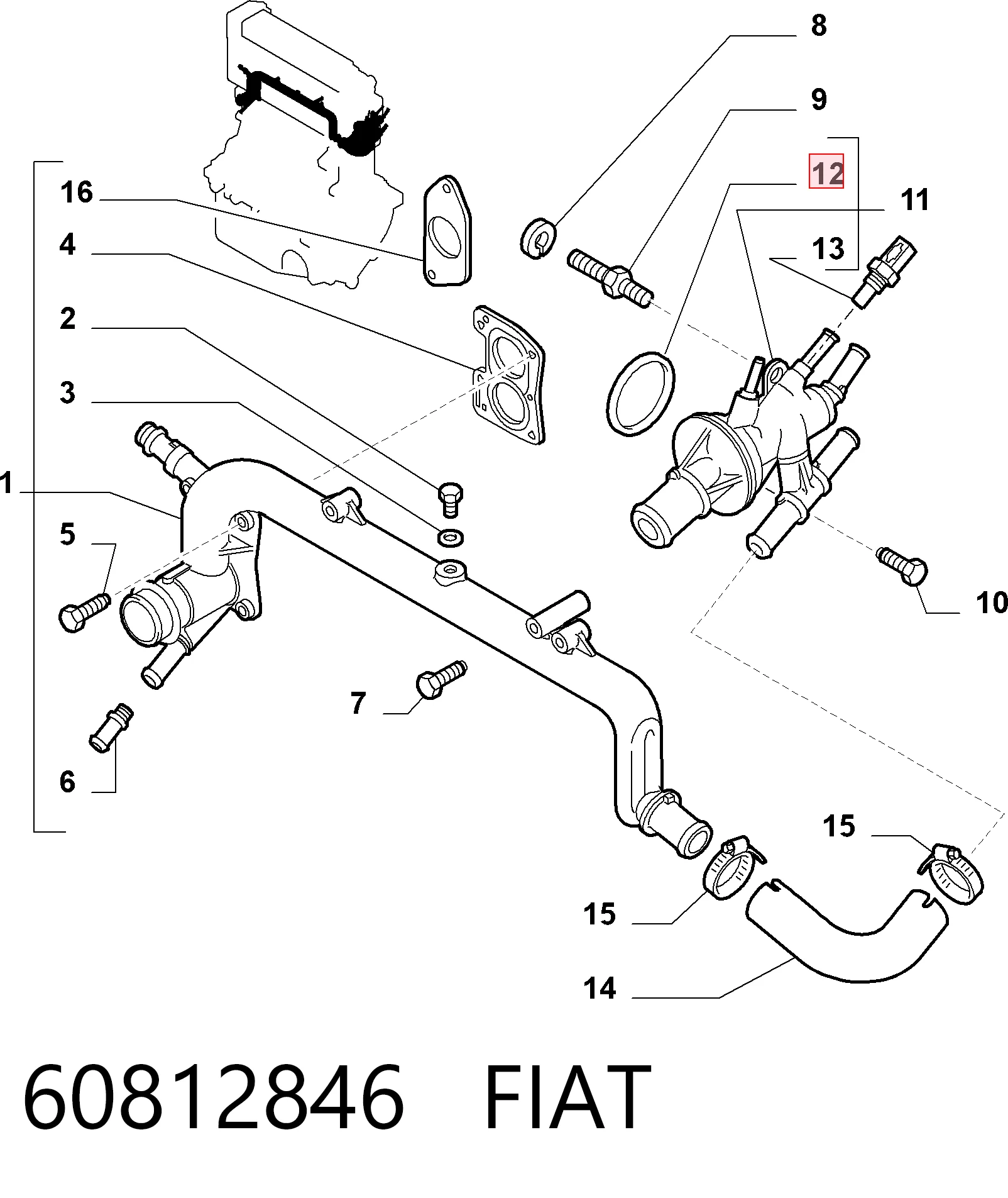 60812846 Fiat/Alfa/Lancia