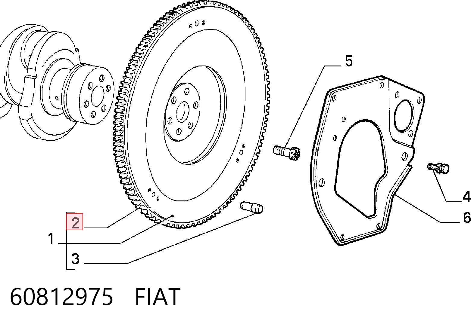 Comprar Corona dentada del volante Fiat Doblo I 223 a bajo precio