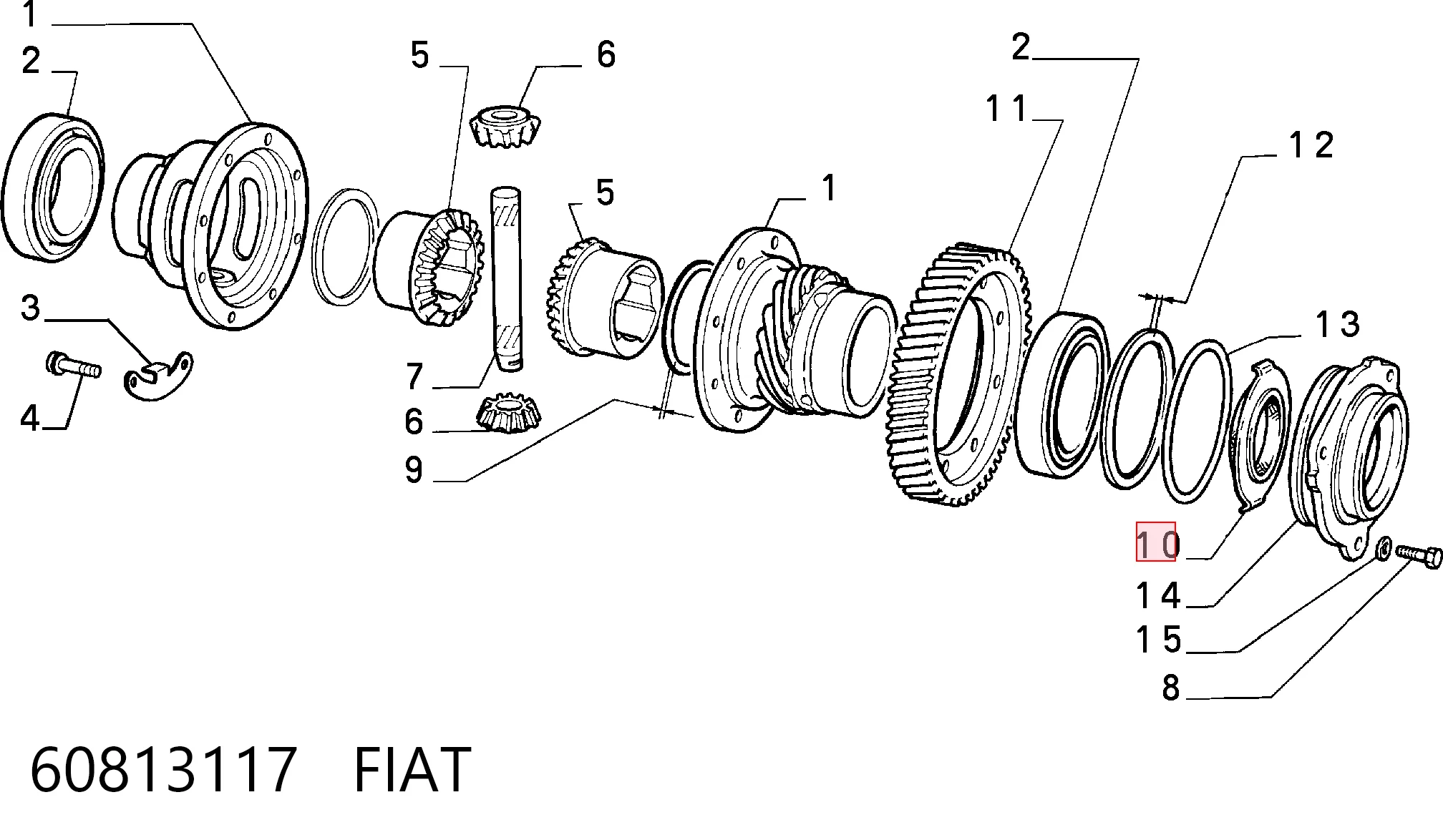 60813117 Fiat/Alfa/Lancia