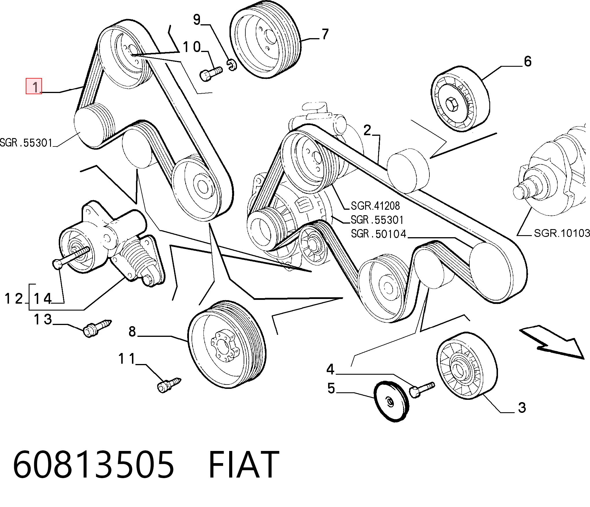 60813505 Fiat/Alfa/Lancia