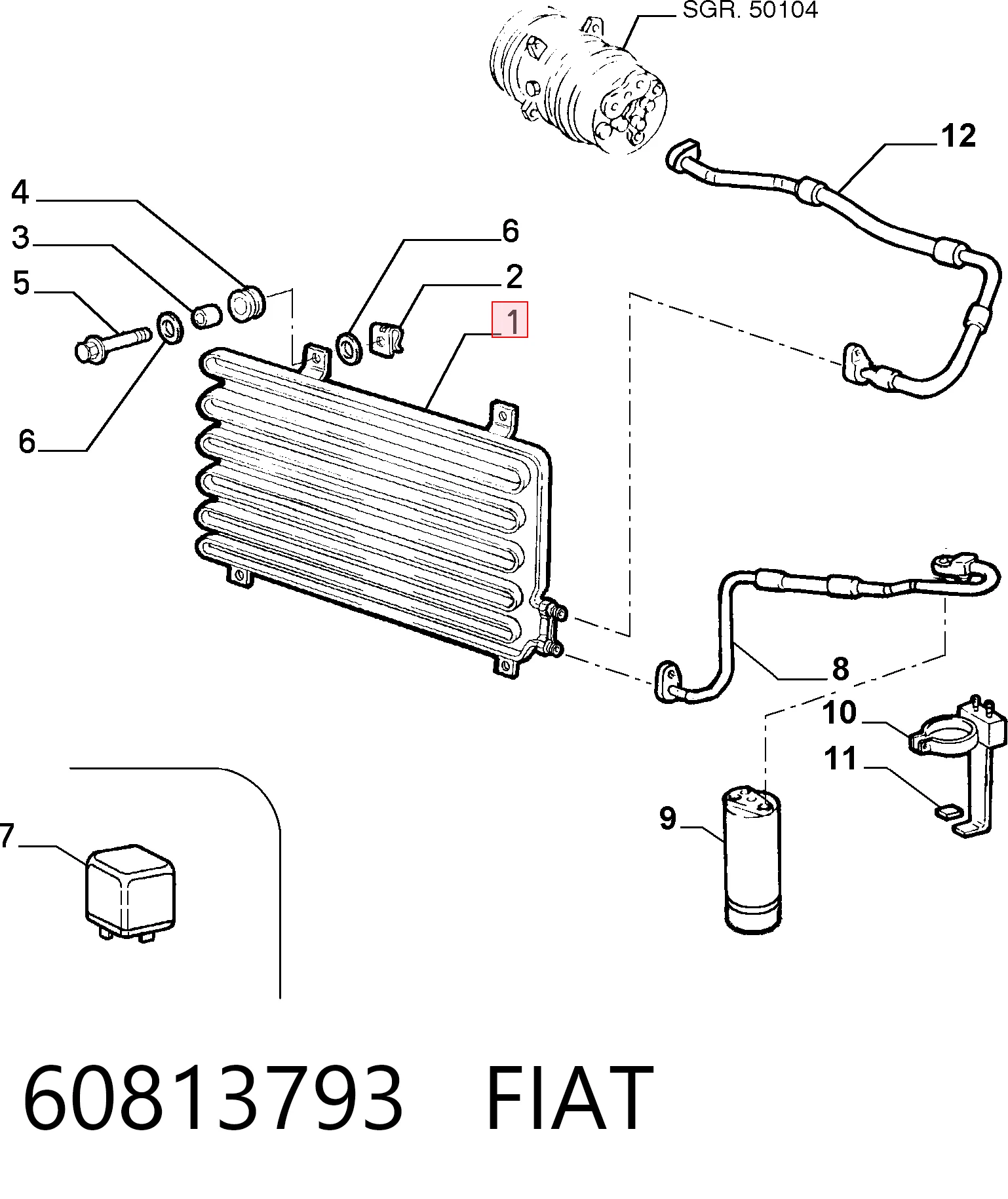 Comprar Condensador aire acondicionado Fiat Tempra  159