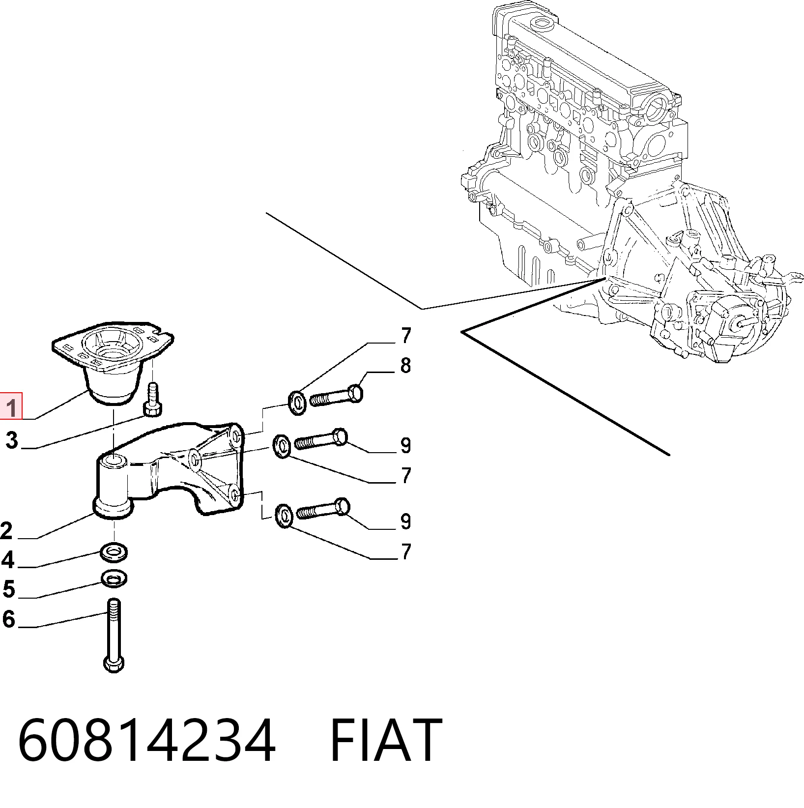 Comprar Soporte de motor delantero Fiat Bravo I 182