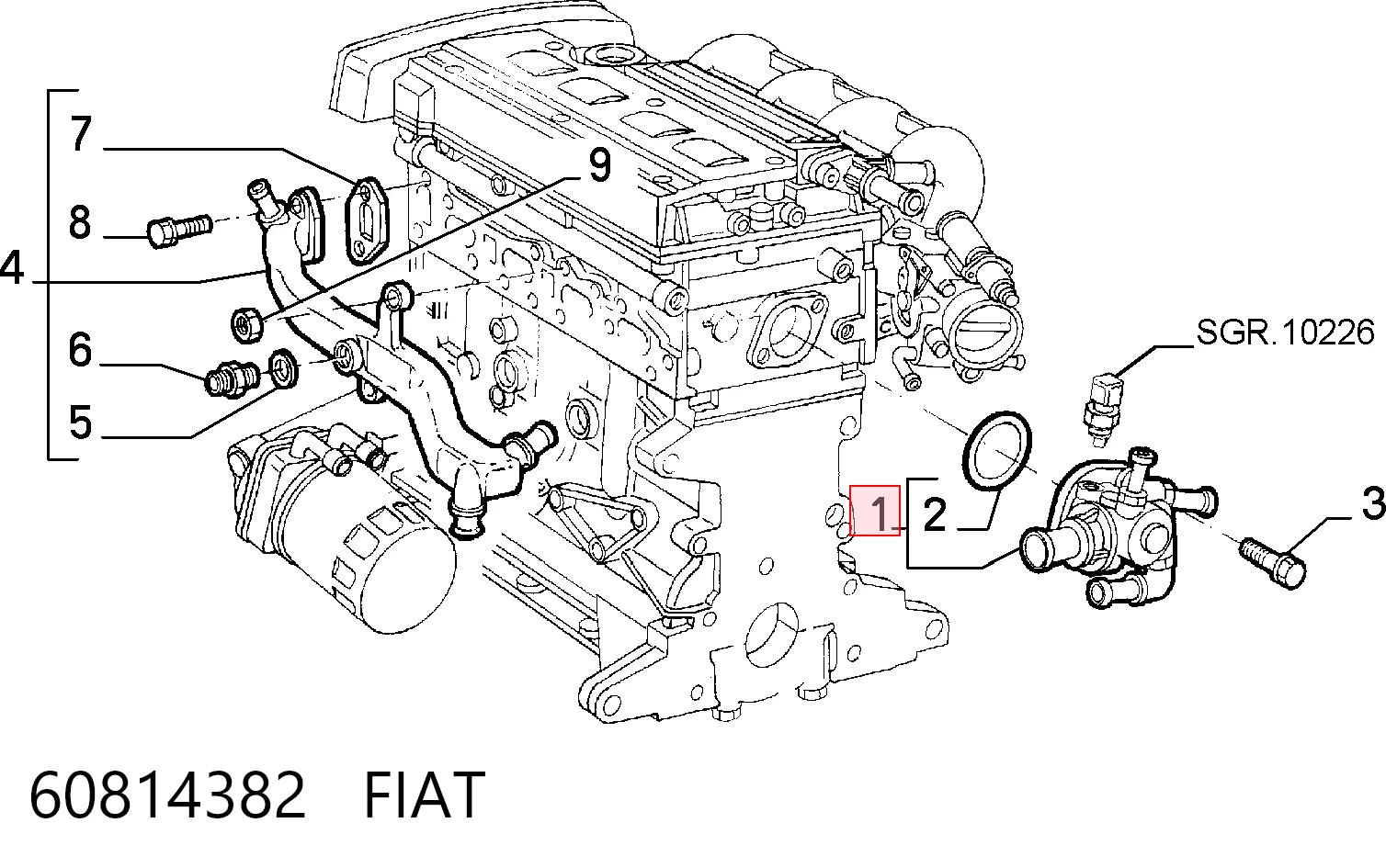 Termostato refrigerante Alfa Romeo 146  hatchback comprar en España