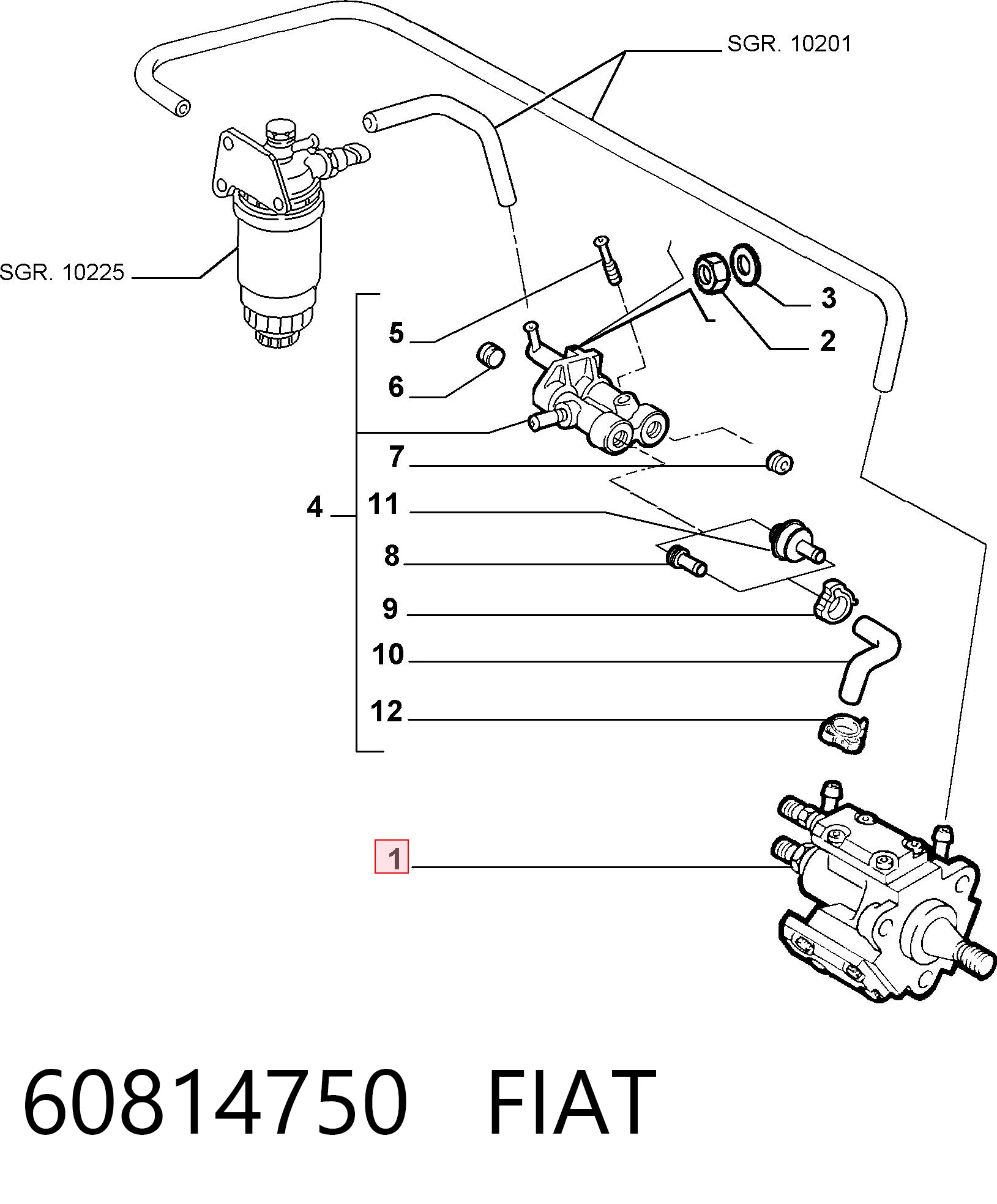 Bomba de inyección Alfa Romeo 147  (2001-2010)