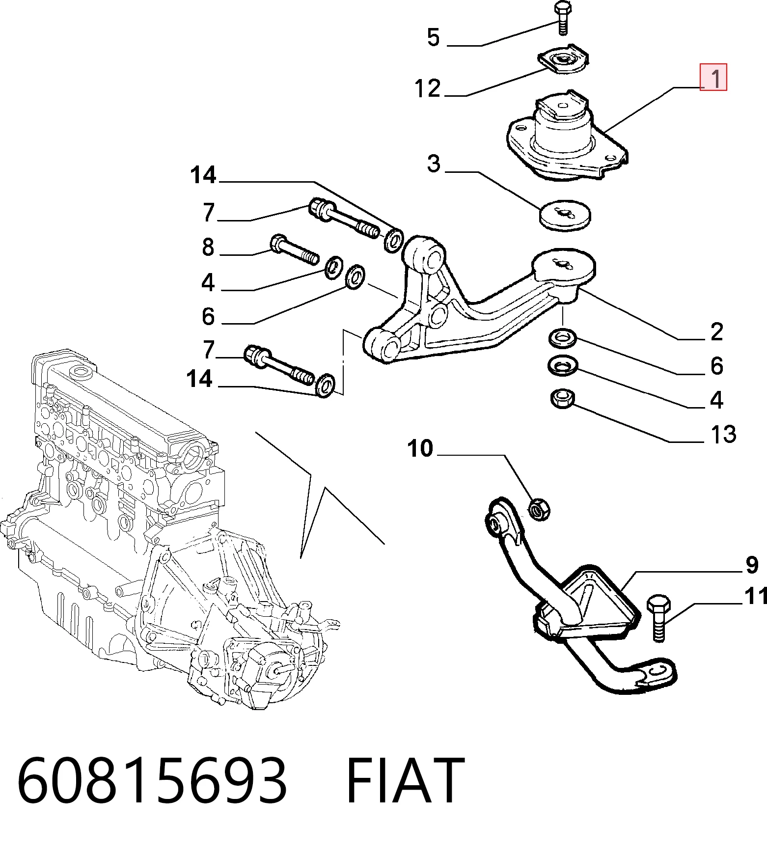 Soportes de motor trasero Alfa Romeo 147  desde 31,72 €