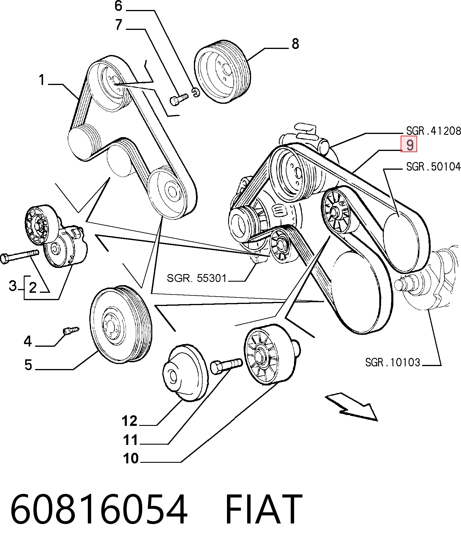 60816054 Fiat/Alfa/Lancia