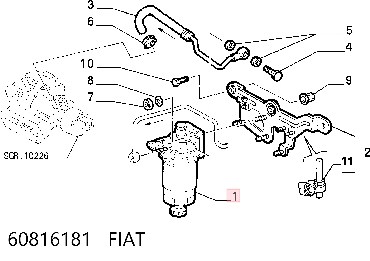 60816181 Fiat/Alfa/Lancia