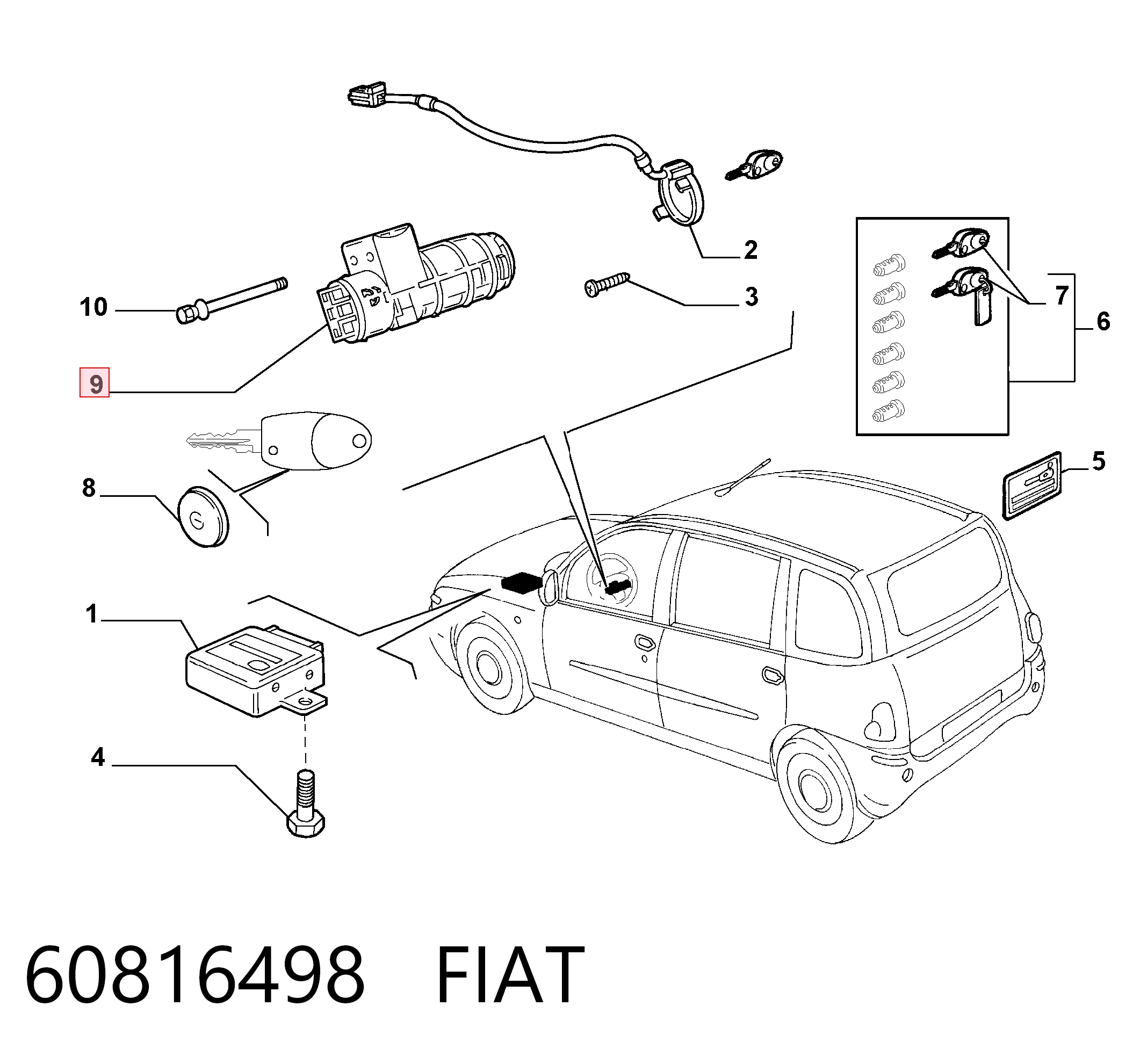 60816498 Fiat/Alfa/Lancia