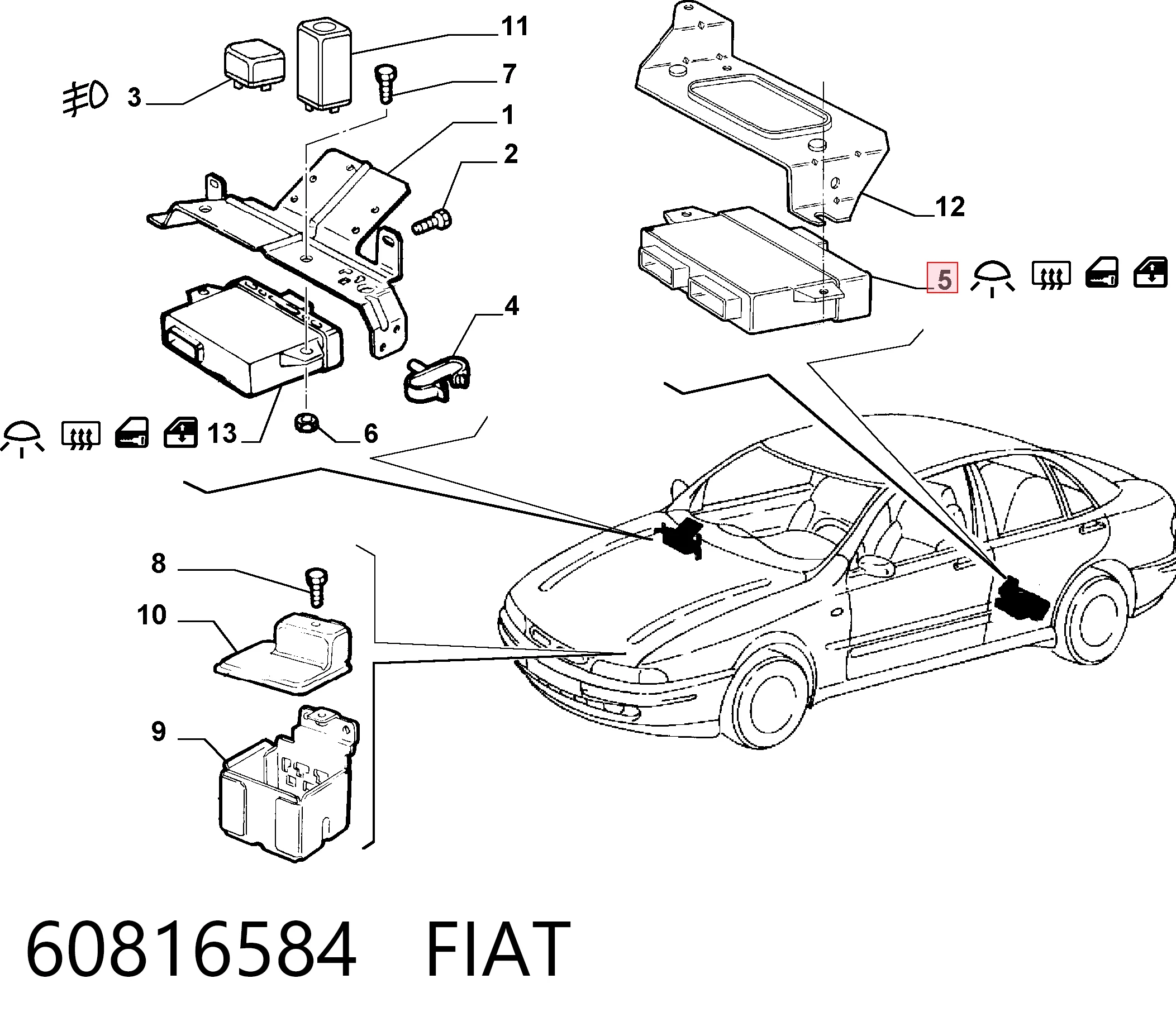 60816584 Fiat/Alfa/Lancia