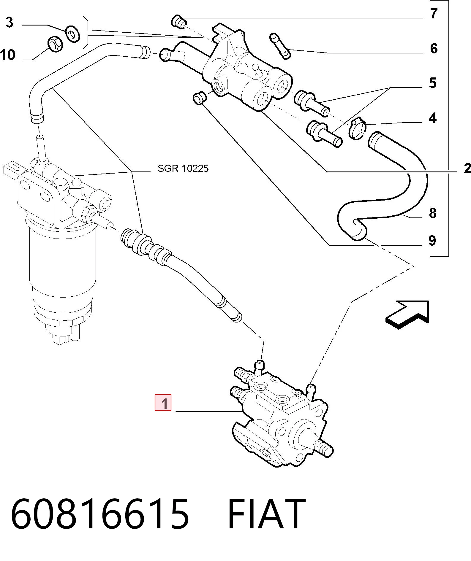 Comprar Bomba inyectora Alfa Romeo 147  937