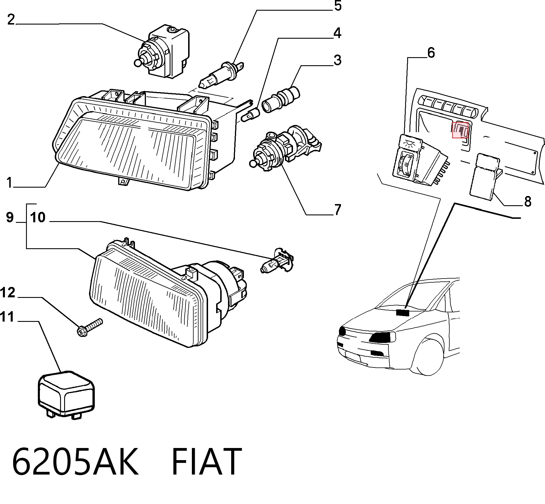  Faro derecho Peugeot Expert 