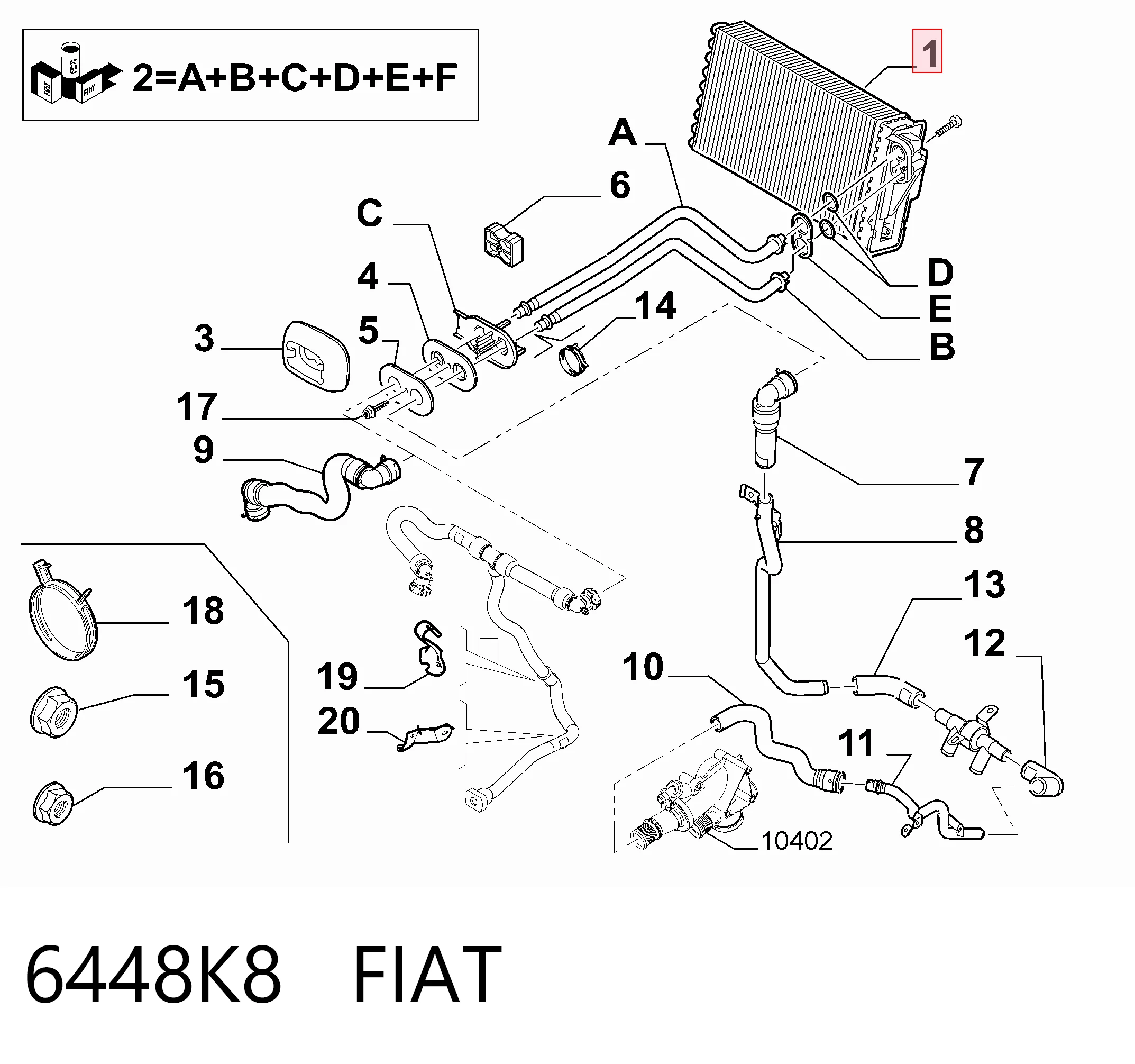 Comprar Radiador de calefacción Fiat Scudo  270 a bajo precio