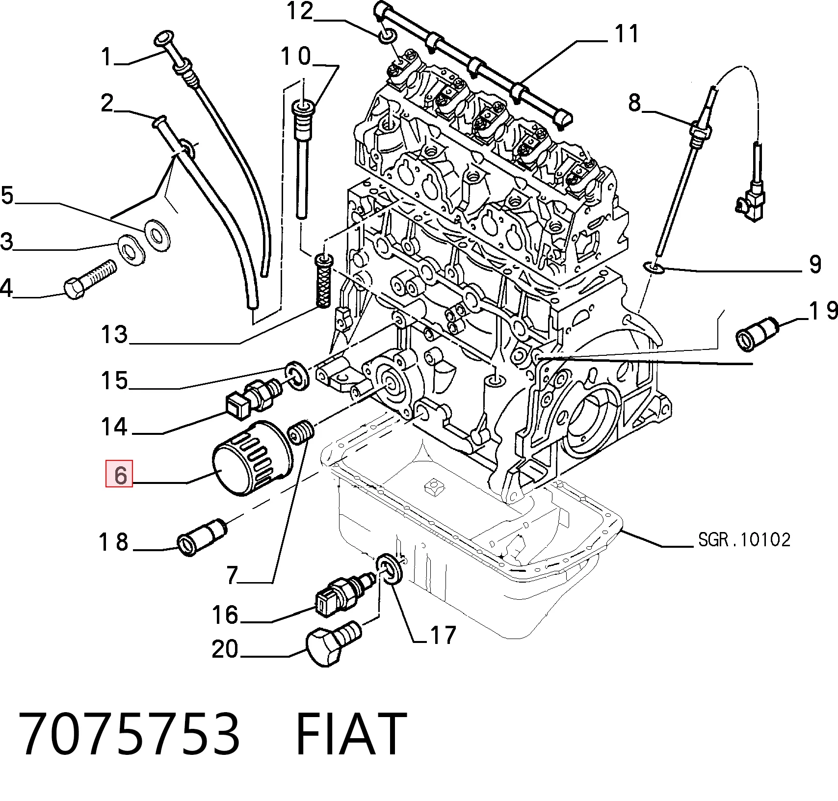 7075753 Fiat/Alfa/Lancia