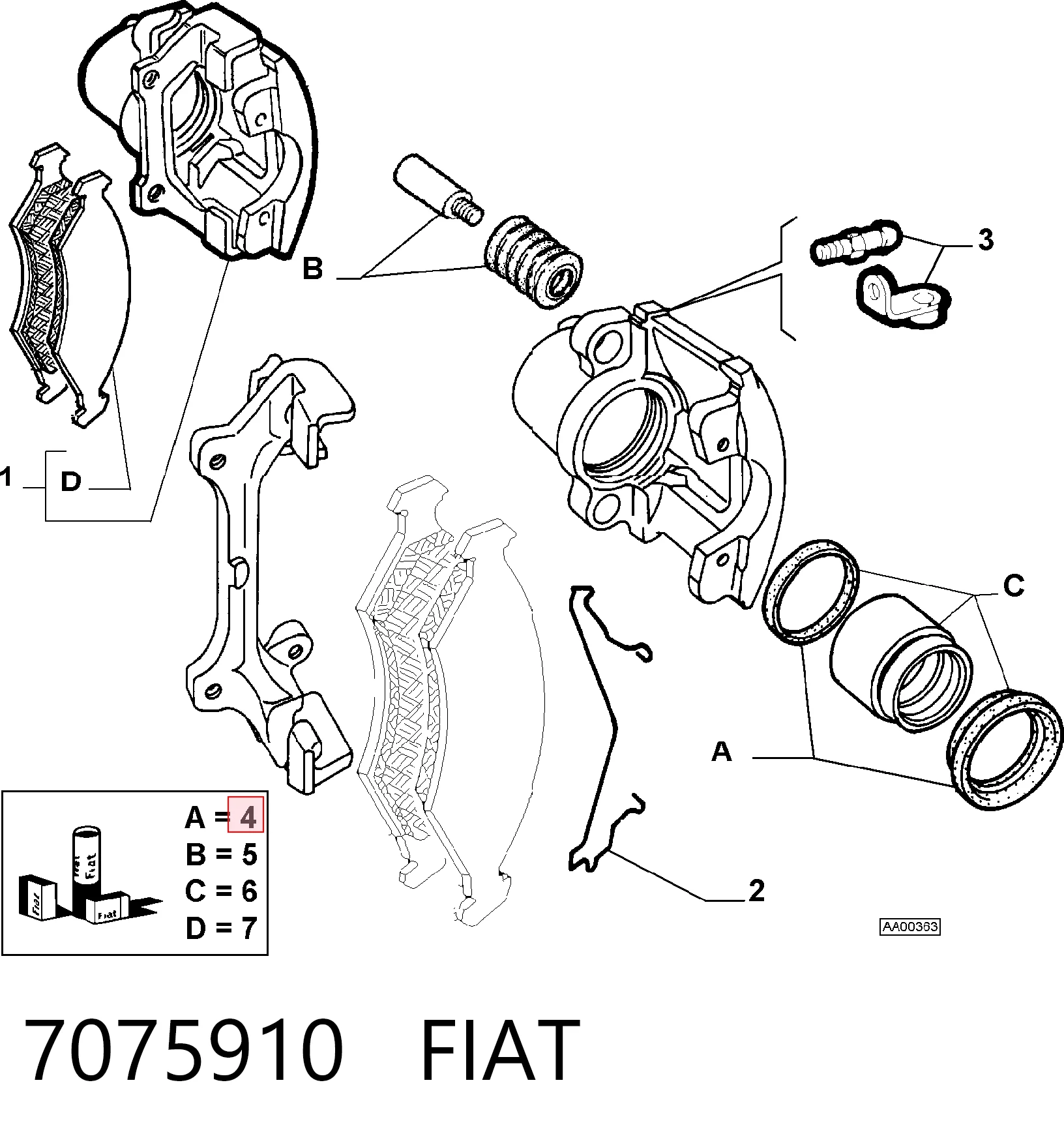 Kit de reparación de frenos trasero para Fiat Palio  178DX