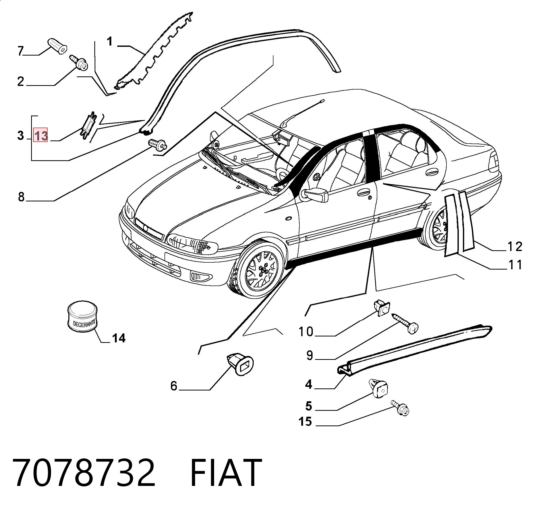 7078732 Fiat/Alfa/Lancia