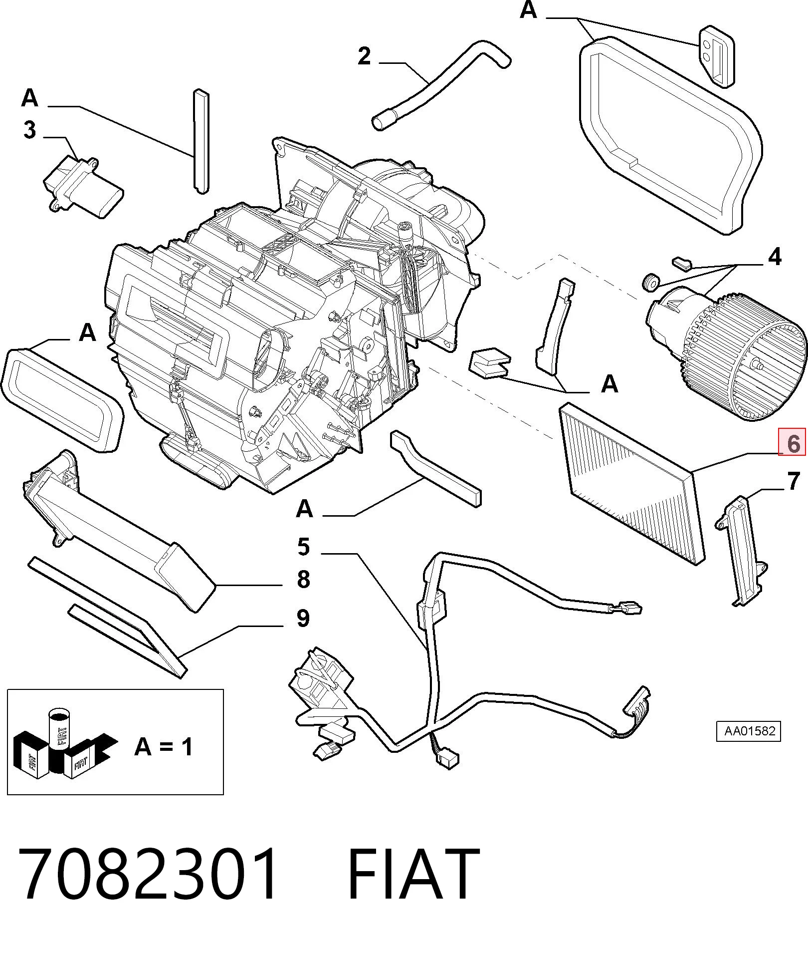 7082301 Fiat/Alfa/Lancia