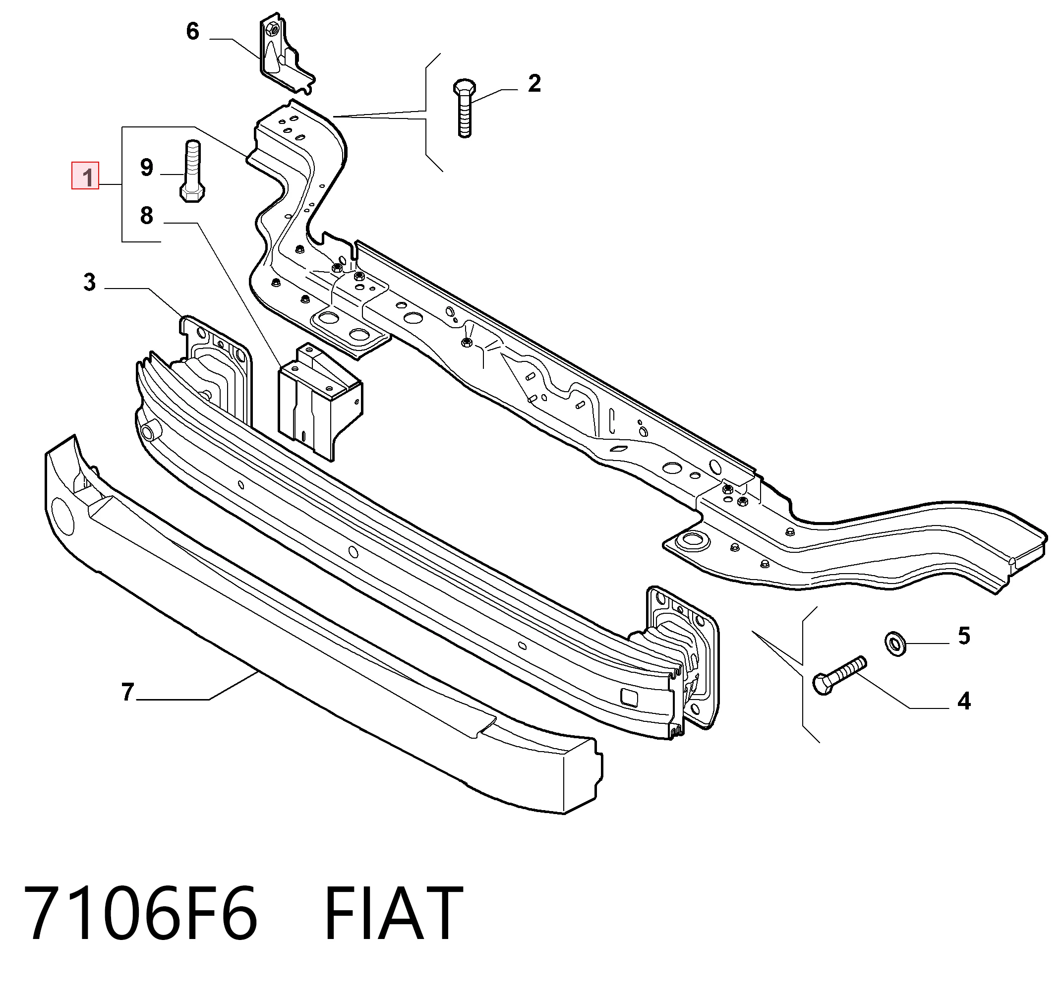 2611200 FPS Soporte para radiador superior