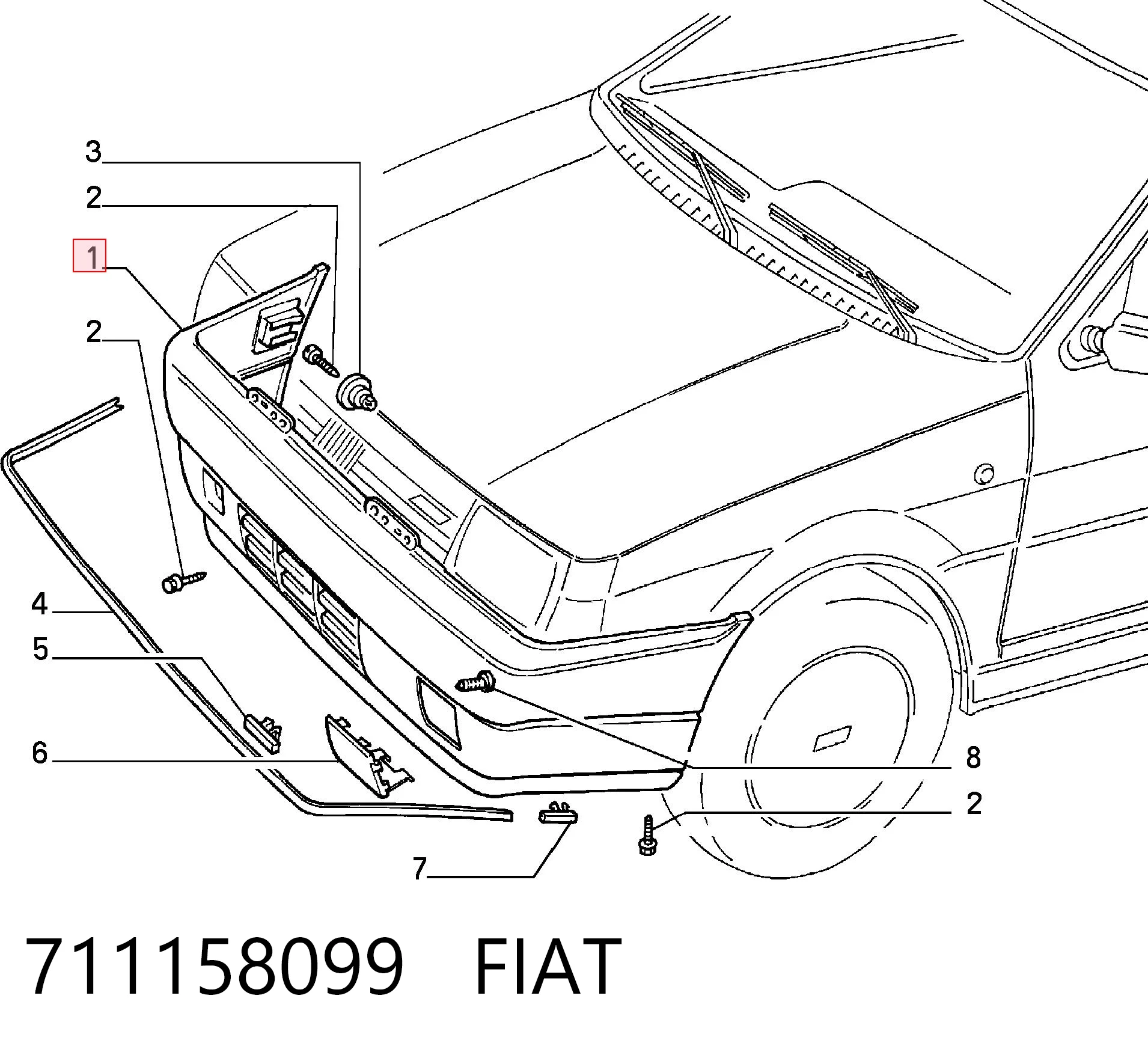 Comprar Parachoques delantero Fiat Tipo  160 a bajo precio