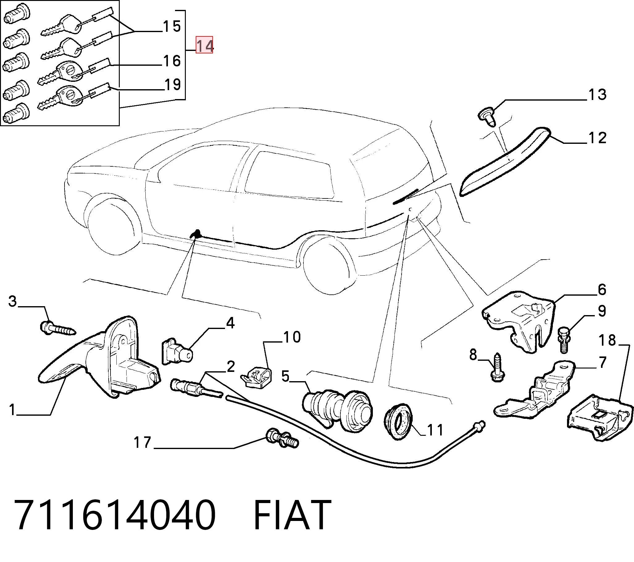 711614040 Fiat/Alfa/Lancia