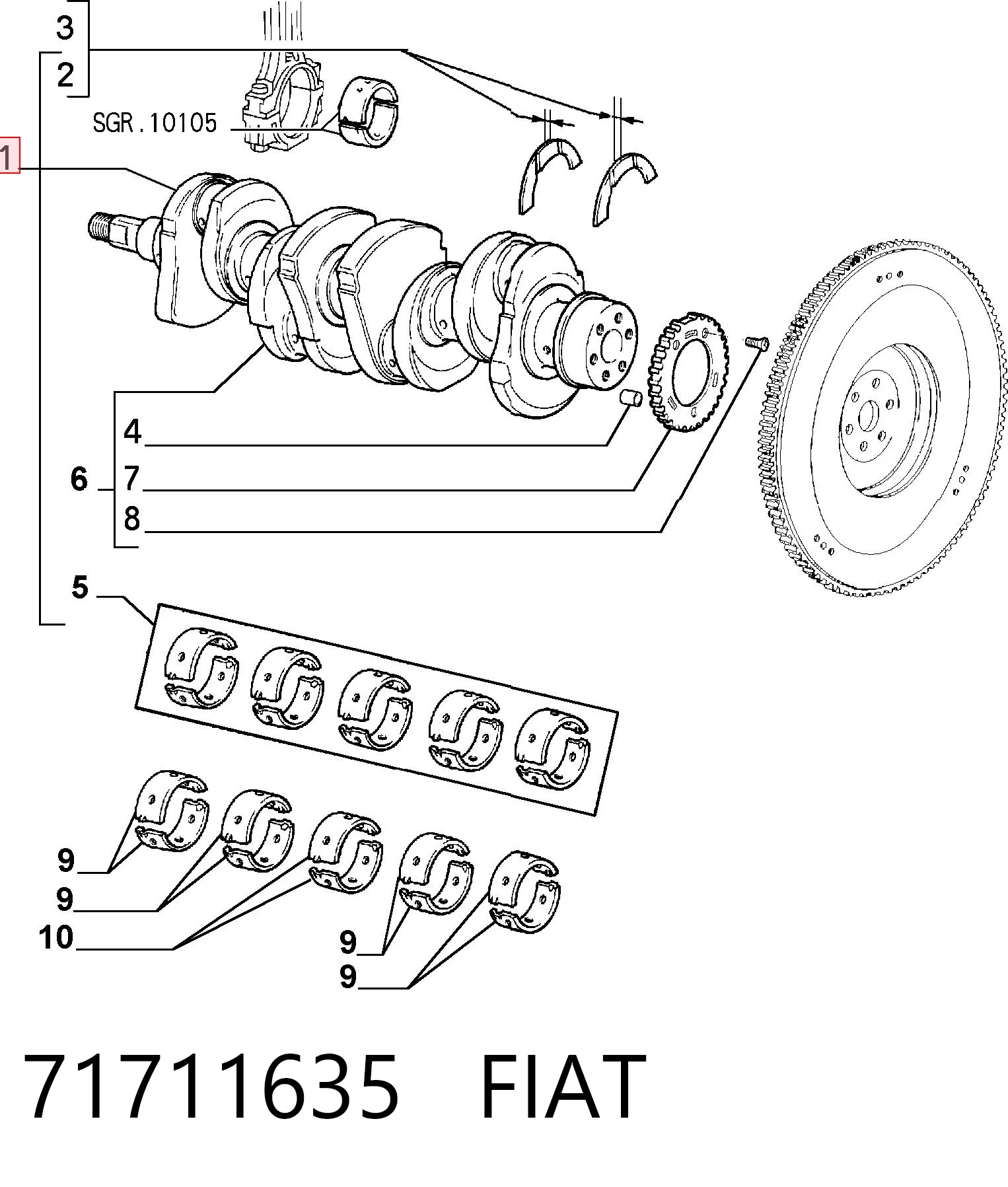71711635 Fiat/Alfa/Lancia