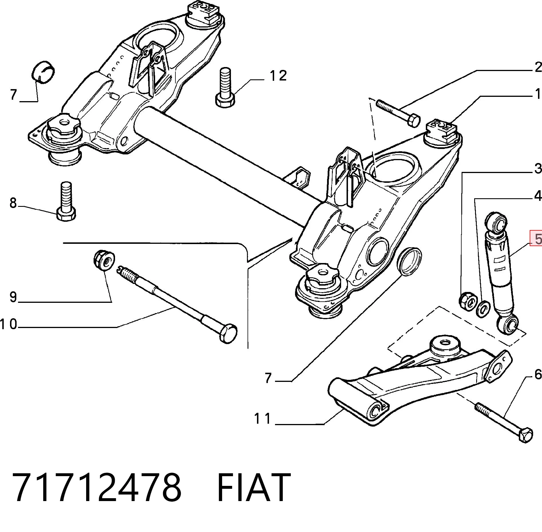 Amortiguadores traseros Fiat Palio  familiar comprar en España