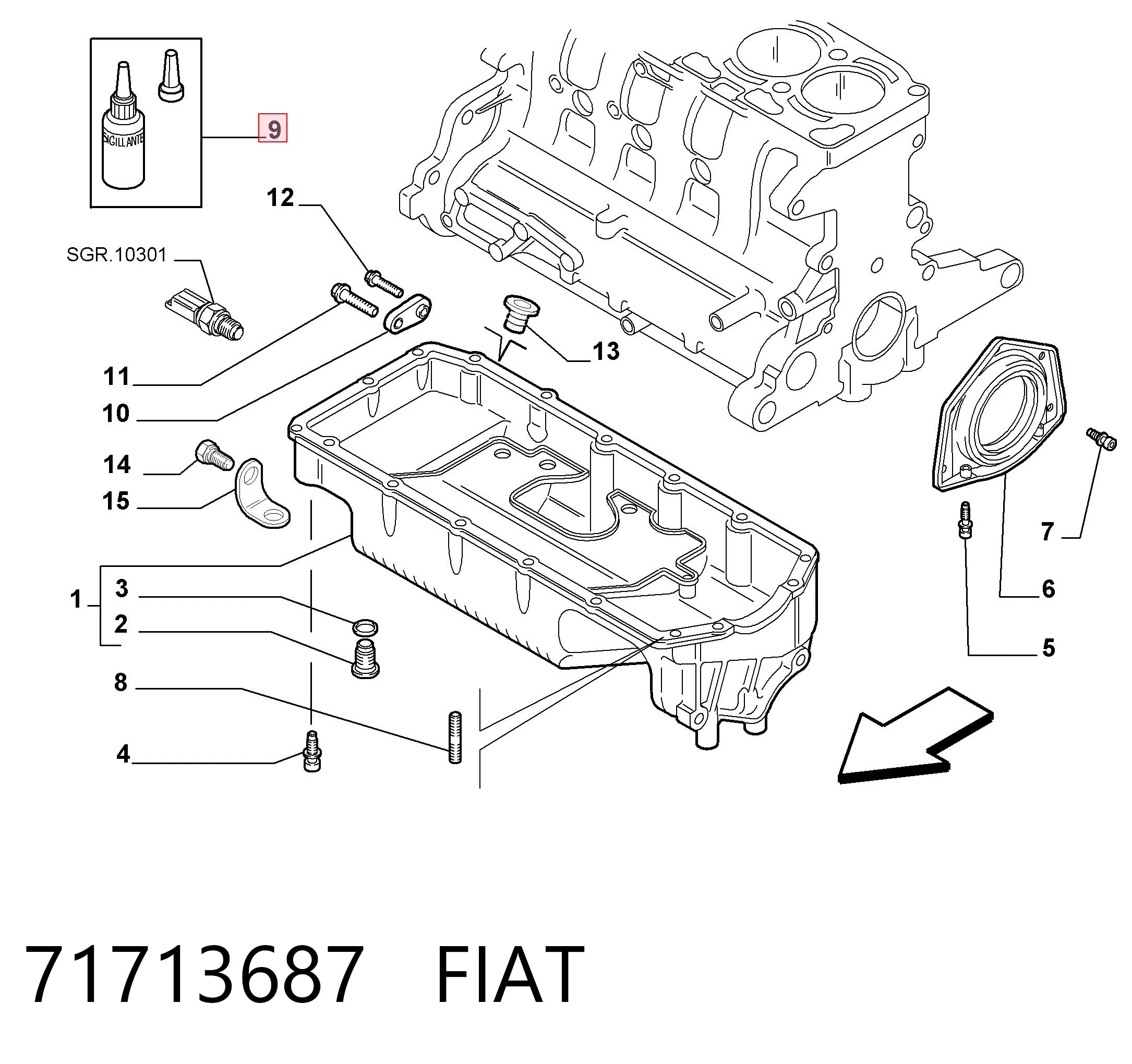 7701404452 Renault (RVI) Sellador de silicona