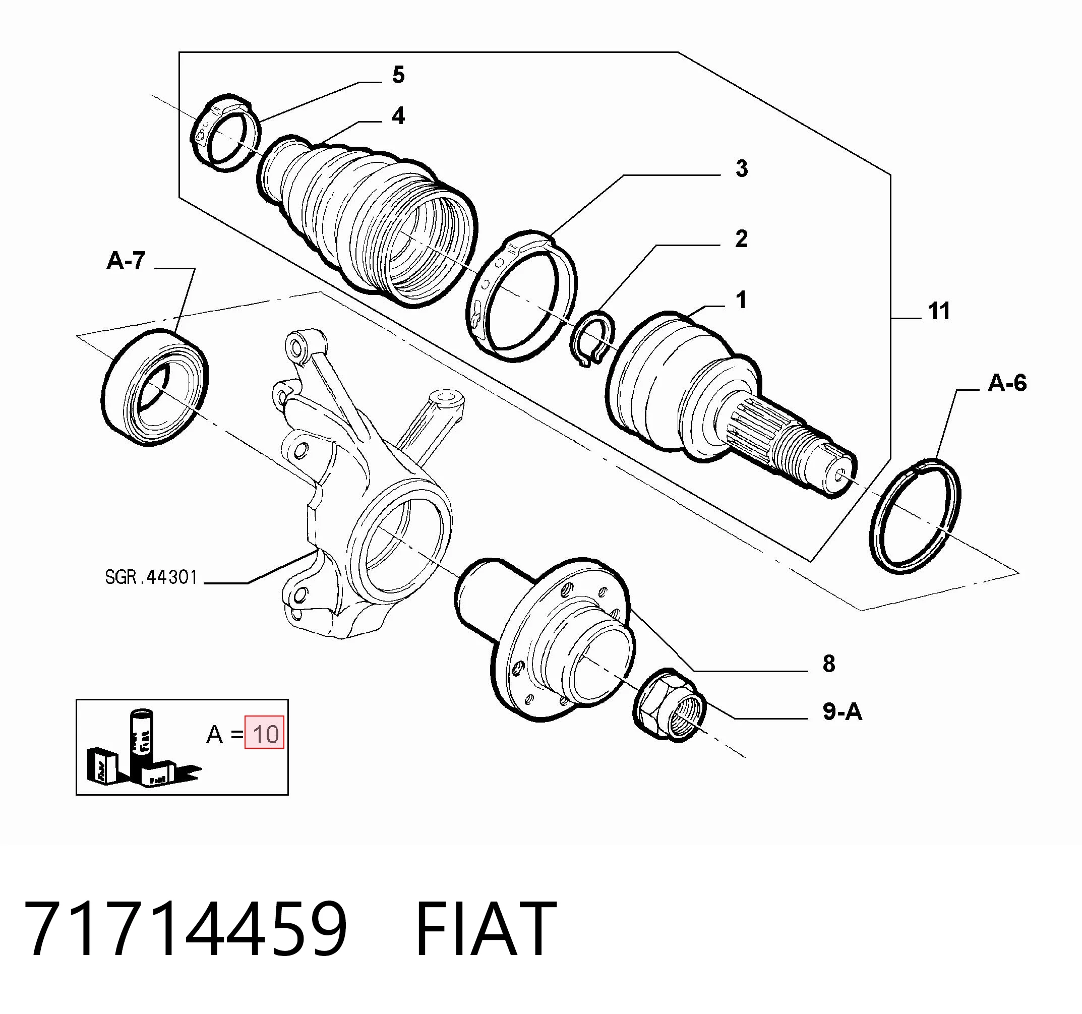 71714459 Fiat/Alfa/Lancia