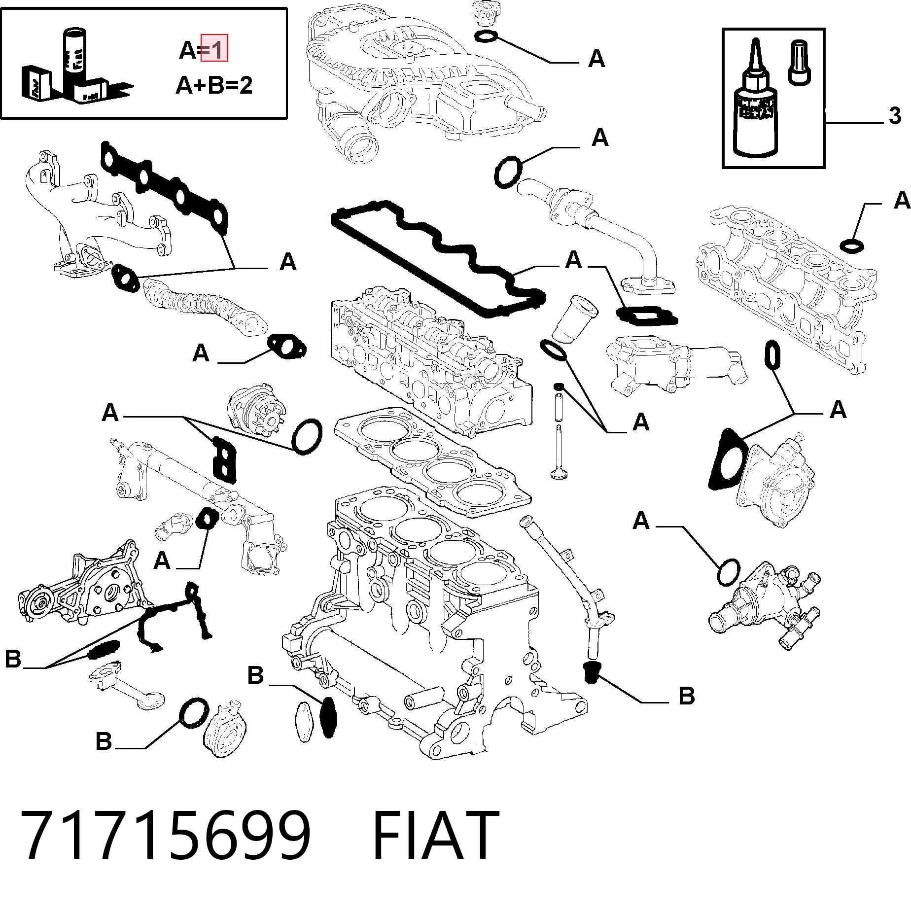 Juego de juntas superiores de motor Glaser D3618600 precio, desde 53,51 EUR