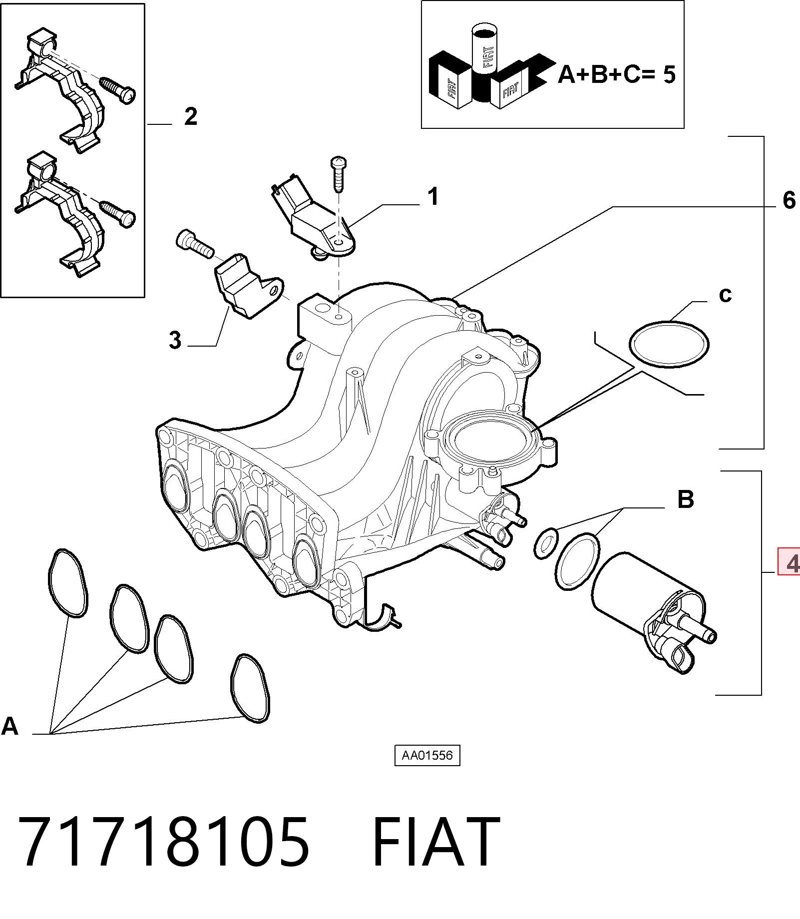 71718105 Fiat/Alfa/Lancia Regulador de ralentí